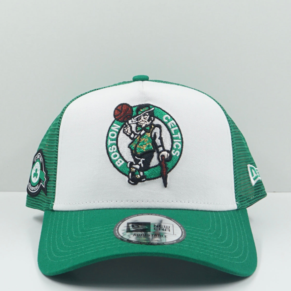 New Era Boston Celtics Green White A-Frame Snapback Cap