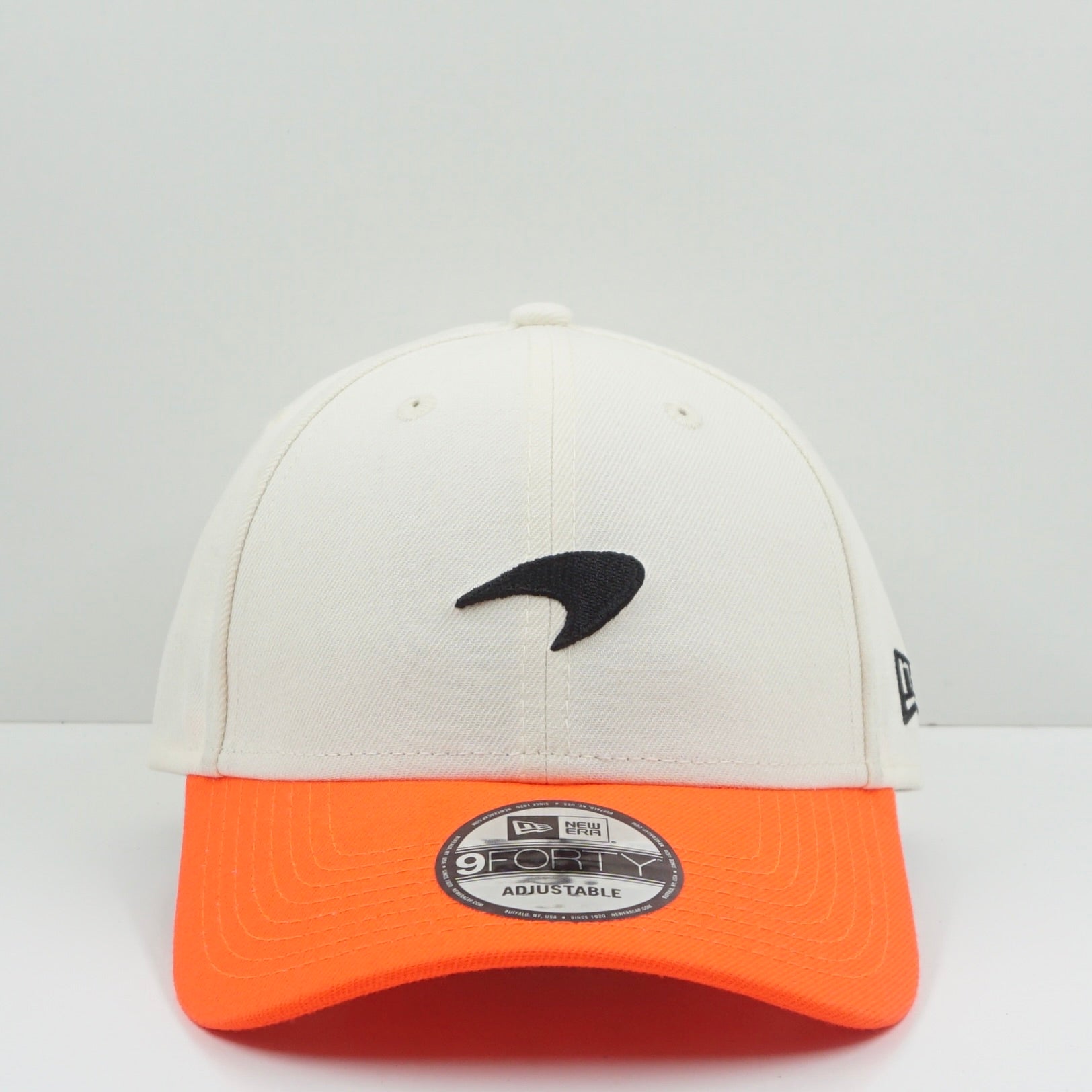 New Era Mclaren Beige Orange Adjustable Cap