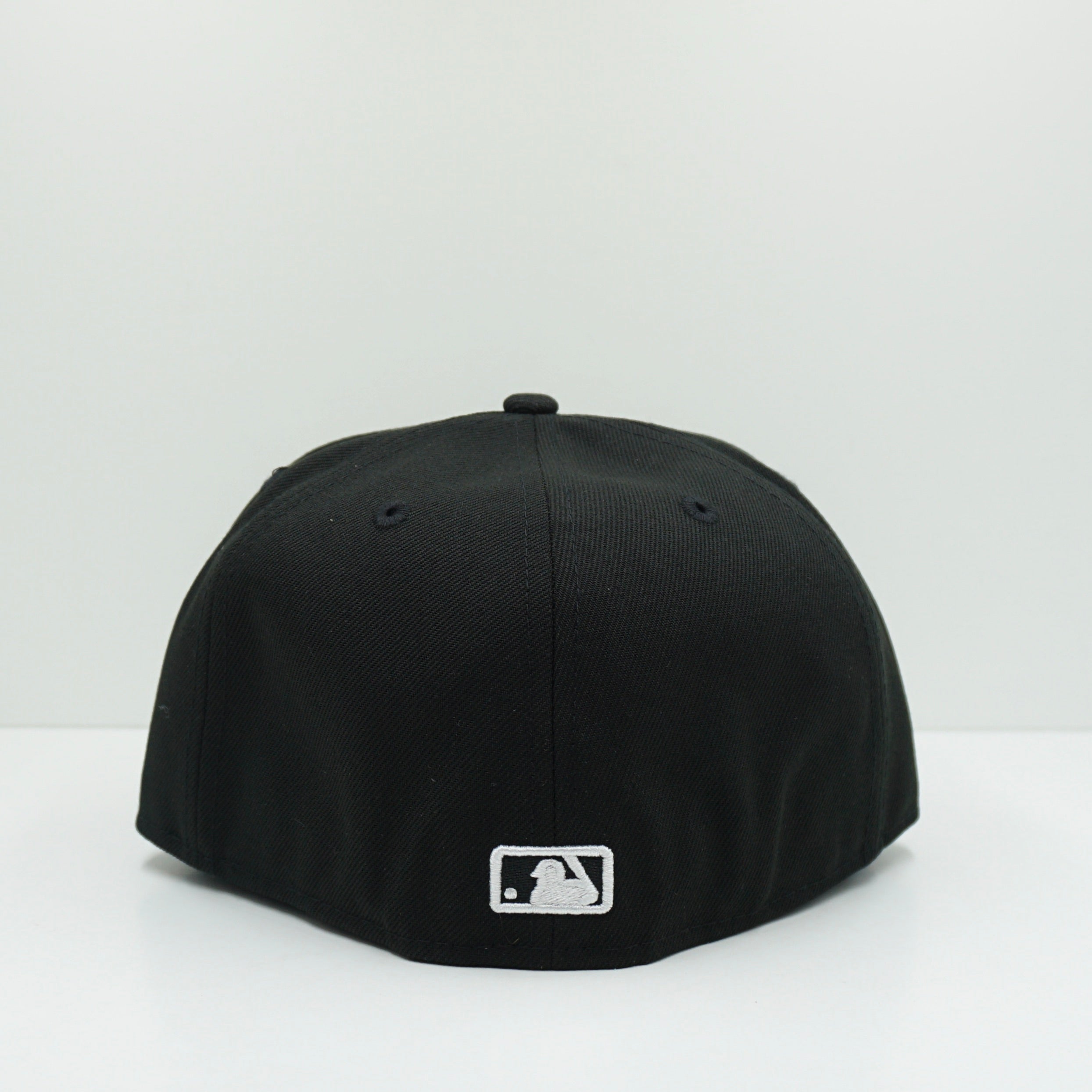 New Era Los Angeles Dodgers White Logo Black Fitted Cap