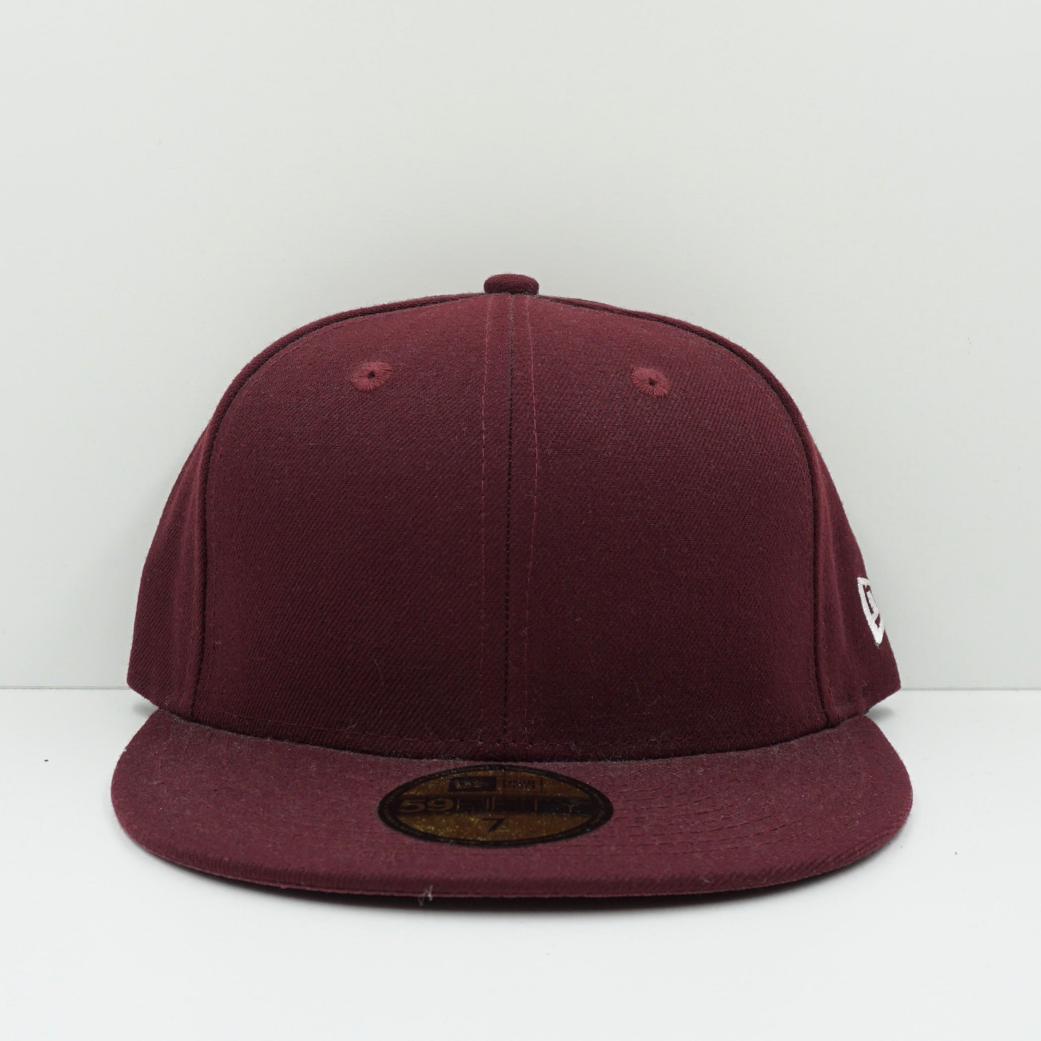 New Era Blank Burgundy Fitted Cap