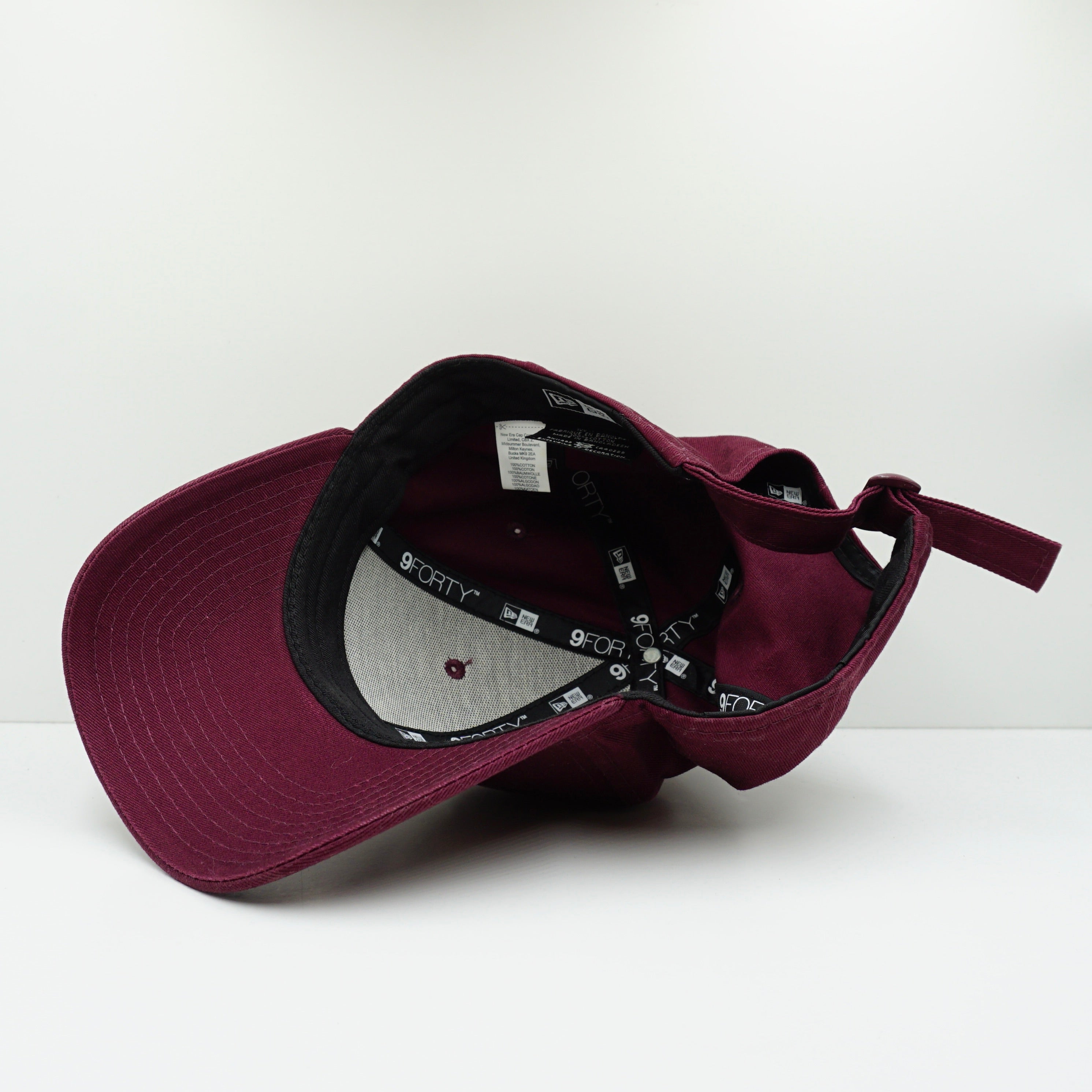 New Era New York Yankees Burgundy Adjustable Cap