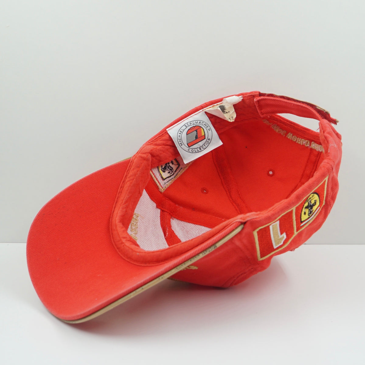 Vintage Ferrari 2001 Michael Schumacher F1 World Champion Red Adjustable Cap