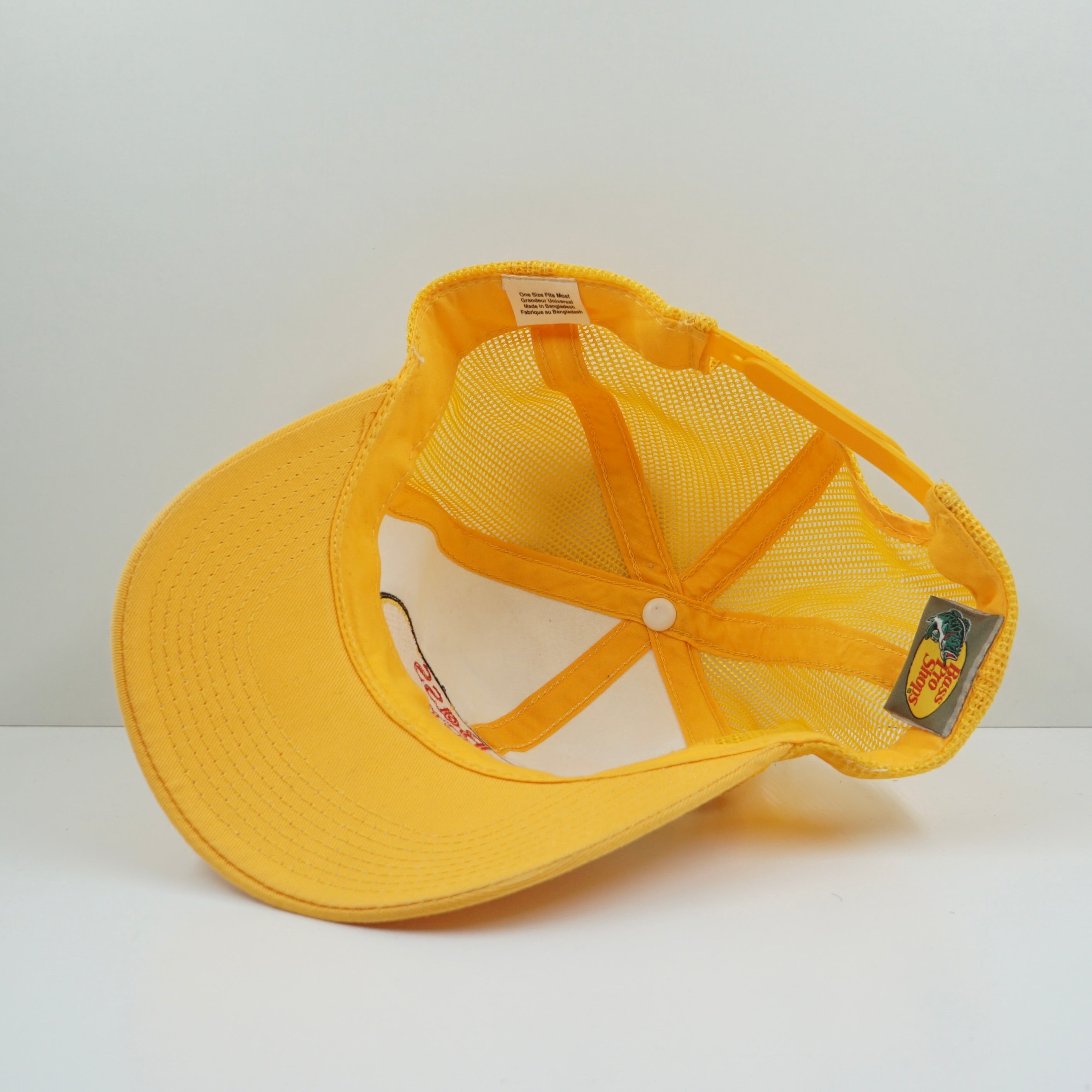 Bass Pro Shop Yellow Trucker Snapback Cap
