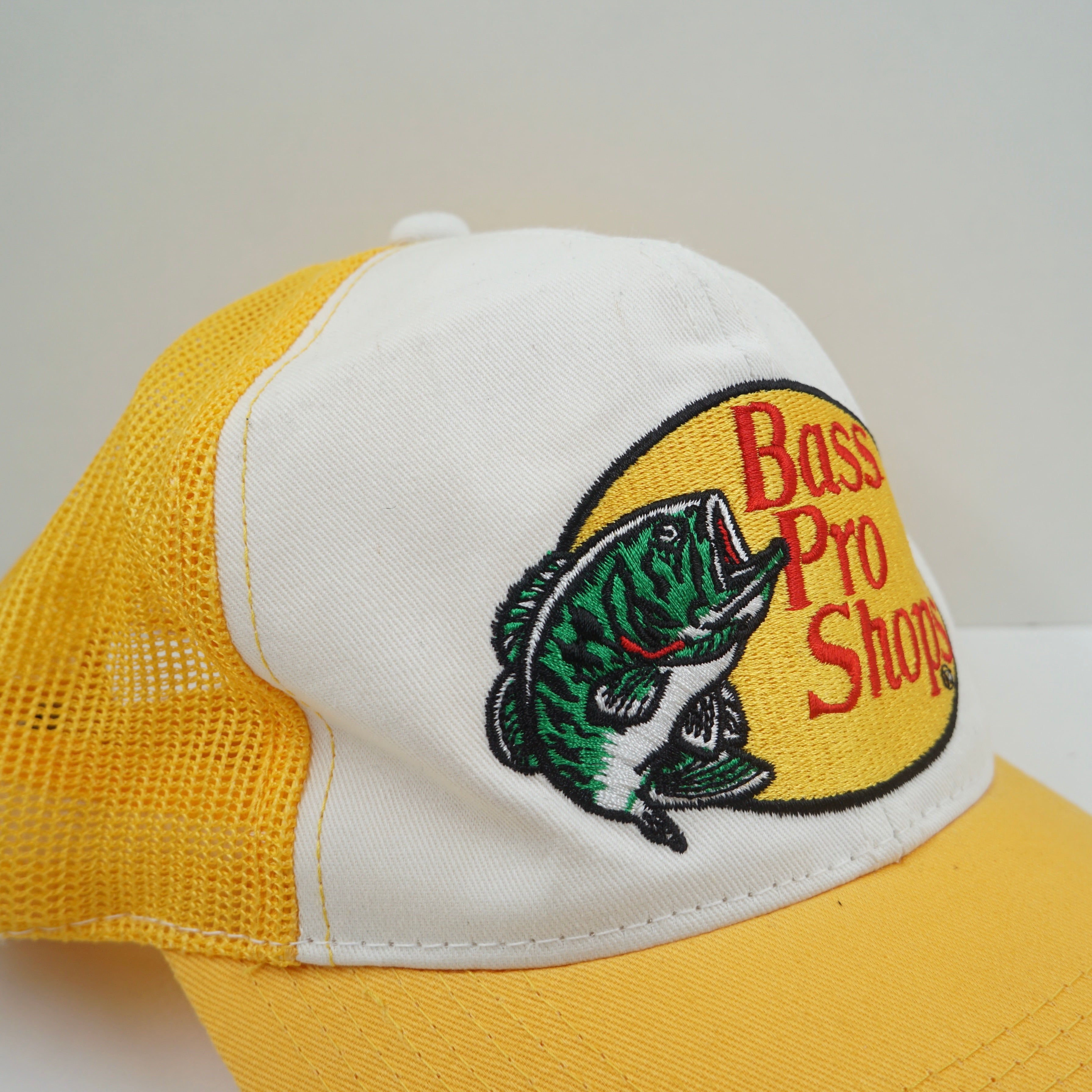 Bass Pro Shop Yellow Trucker Snapback Cap