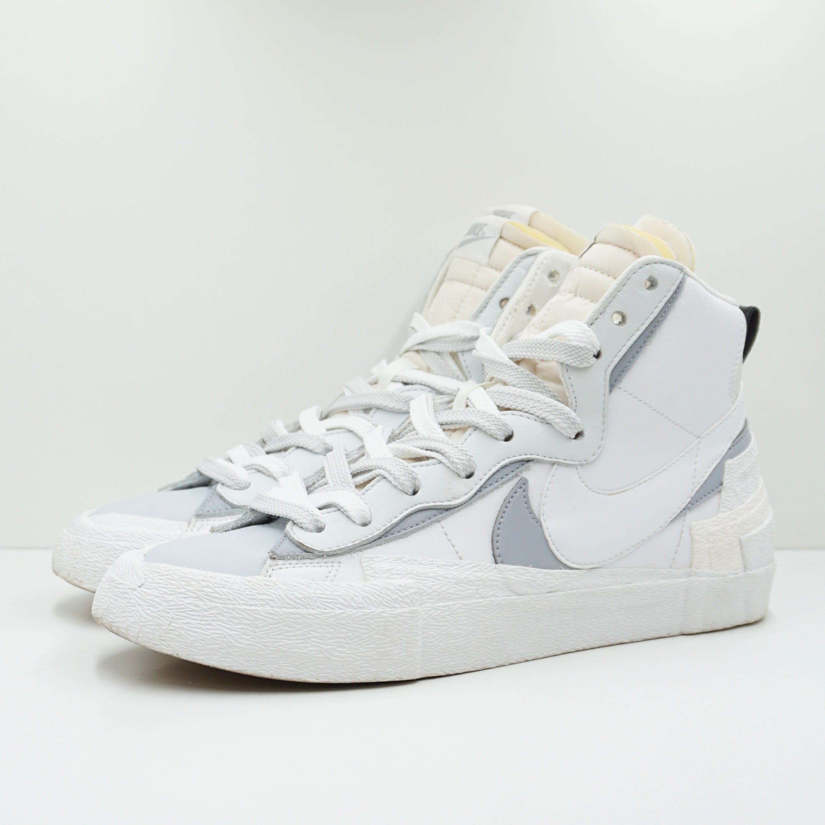 【新品未使用】Sacai × Nike Blazer Mid White Wolf Grey サカイ ナイキブレザー 28.0cm US10 MA5購入 Sacai x Nike Blazer Mid \u0027White Grey\u0027 \u2014 Kick Game