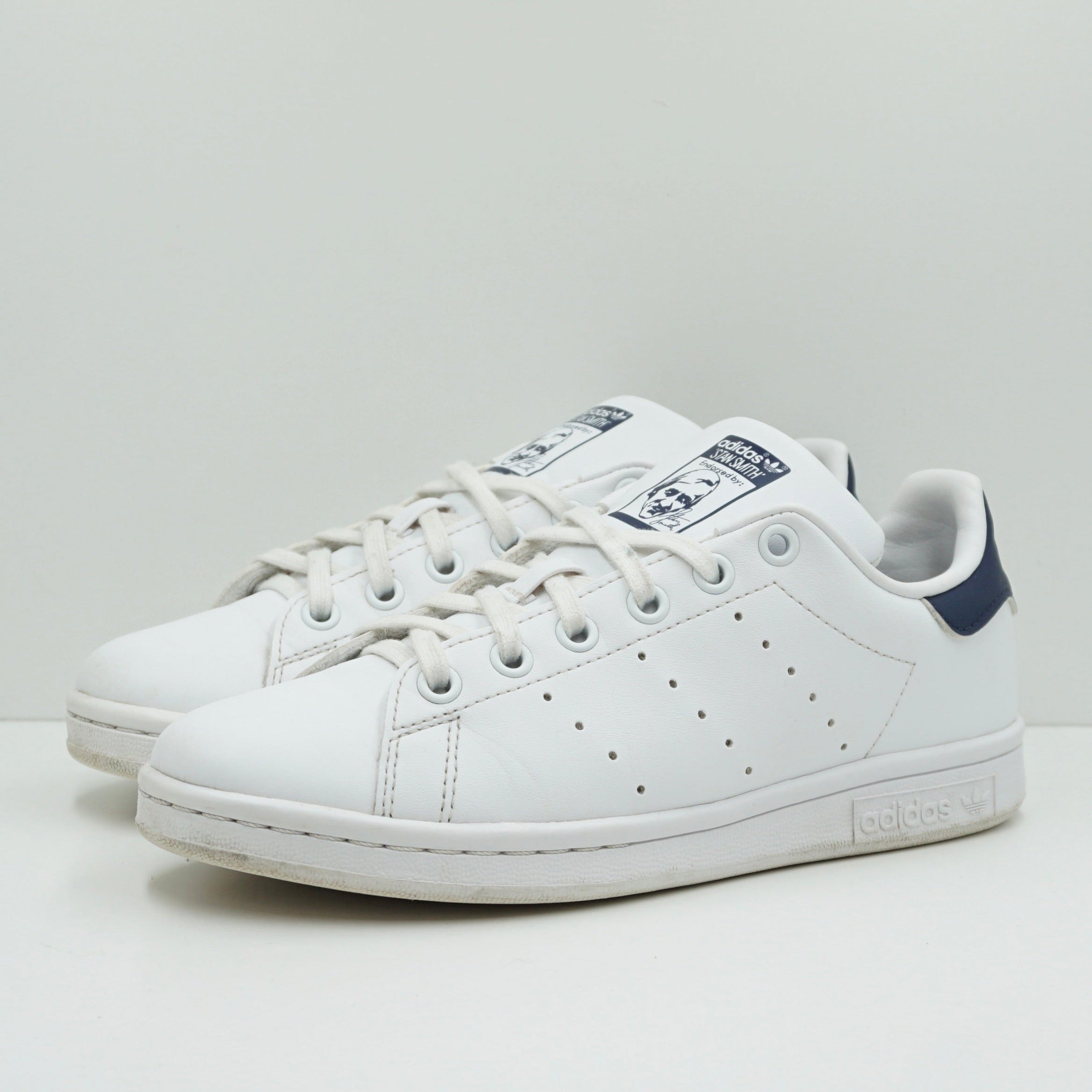 Adidas Stan Smith Cloud White Dark Blue (GS)