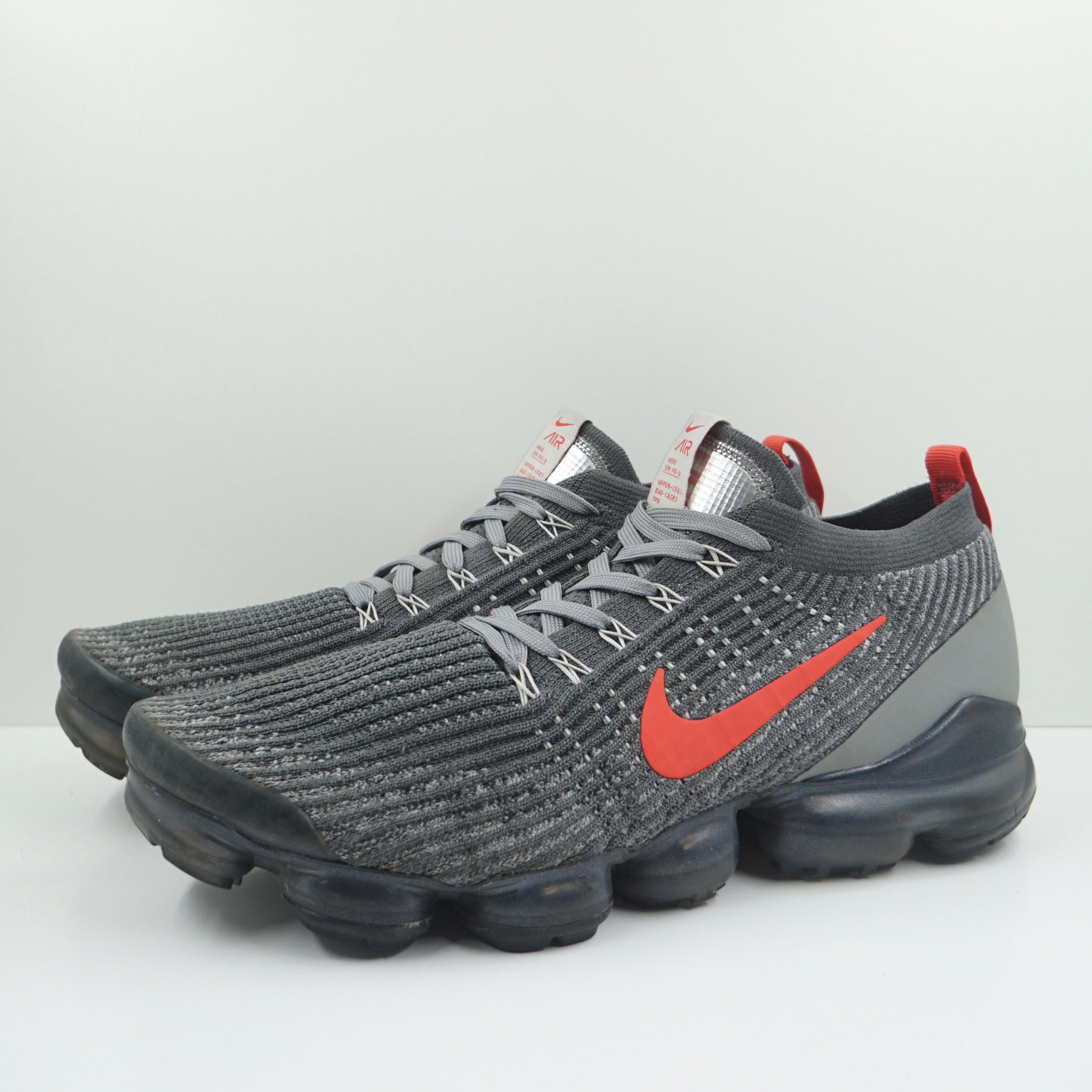 Nike Air VaporMax Flyknit 3 Grey Track Red