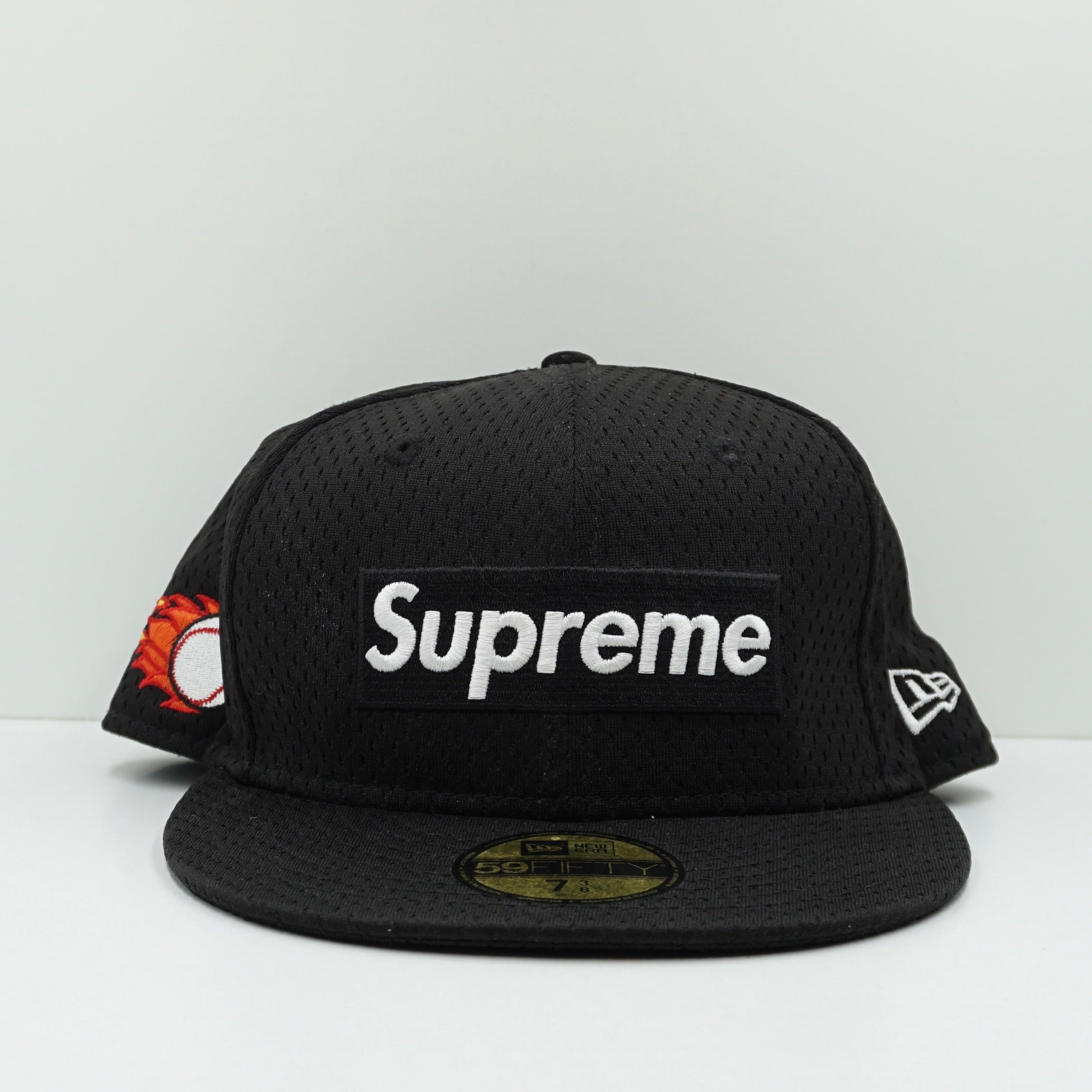New Era x Supreme SS18 Mesh Box Logo Fitted Cap