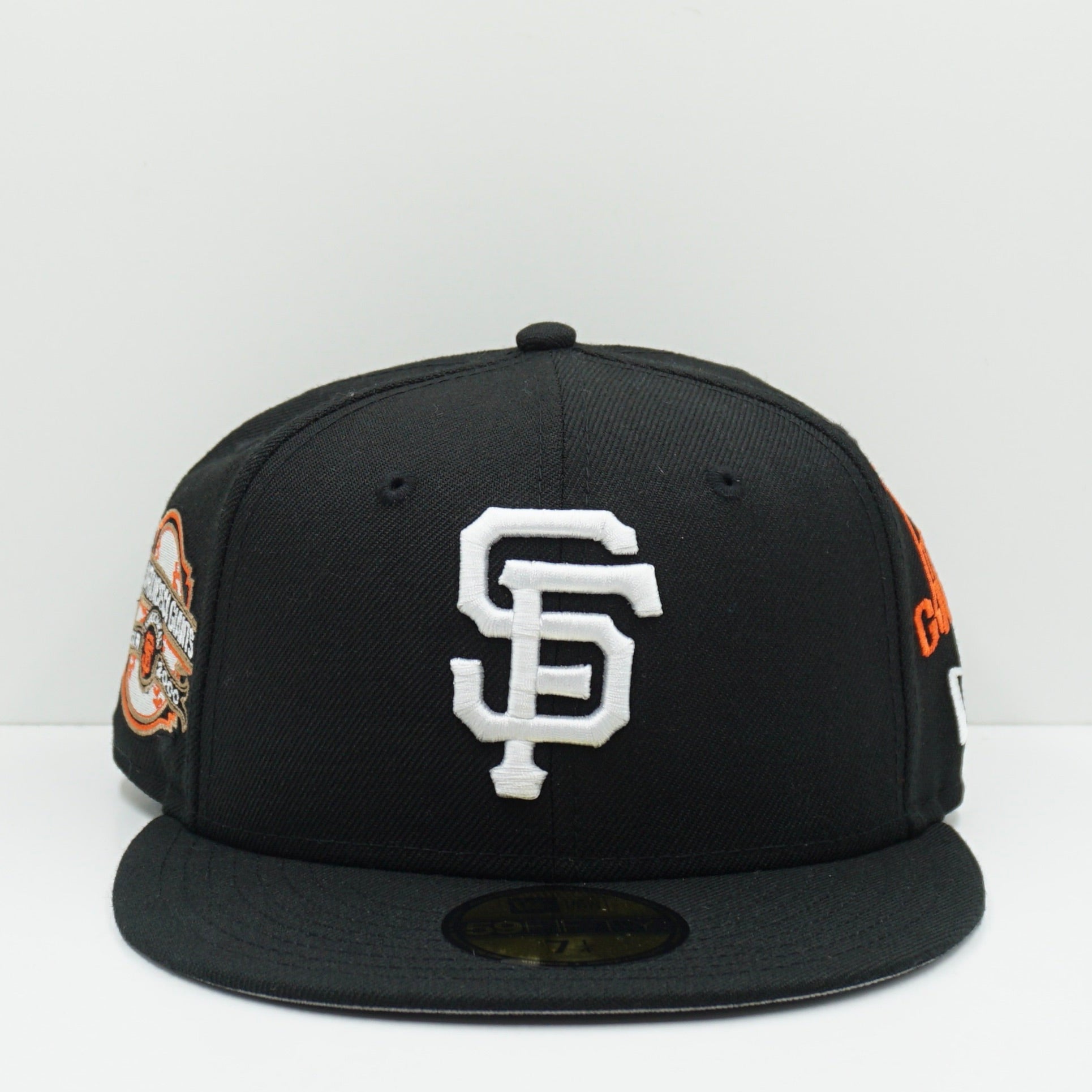 New Era Cooperstown San Francisco Giants Multi Logo Black Orange Fitted Cap