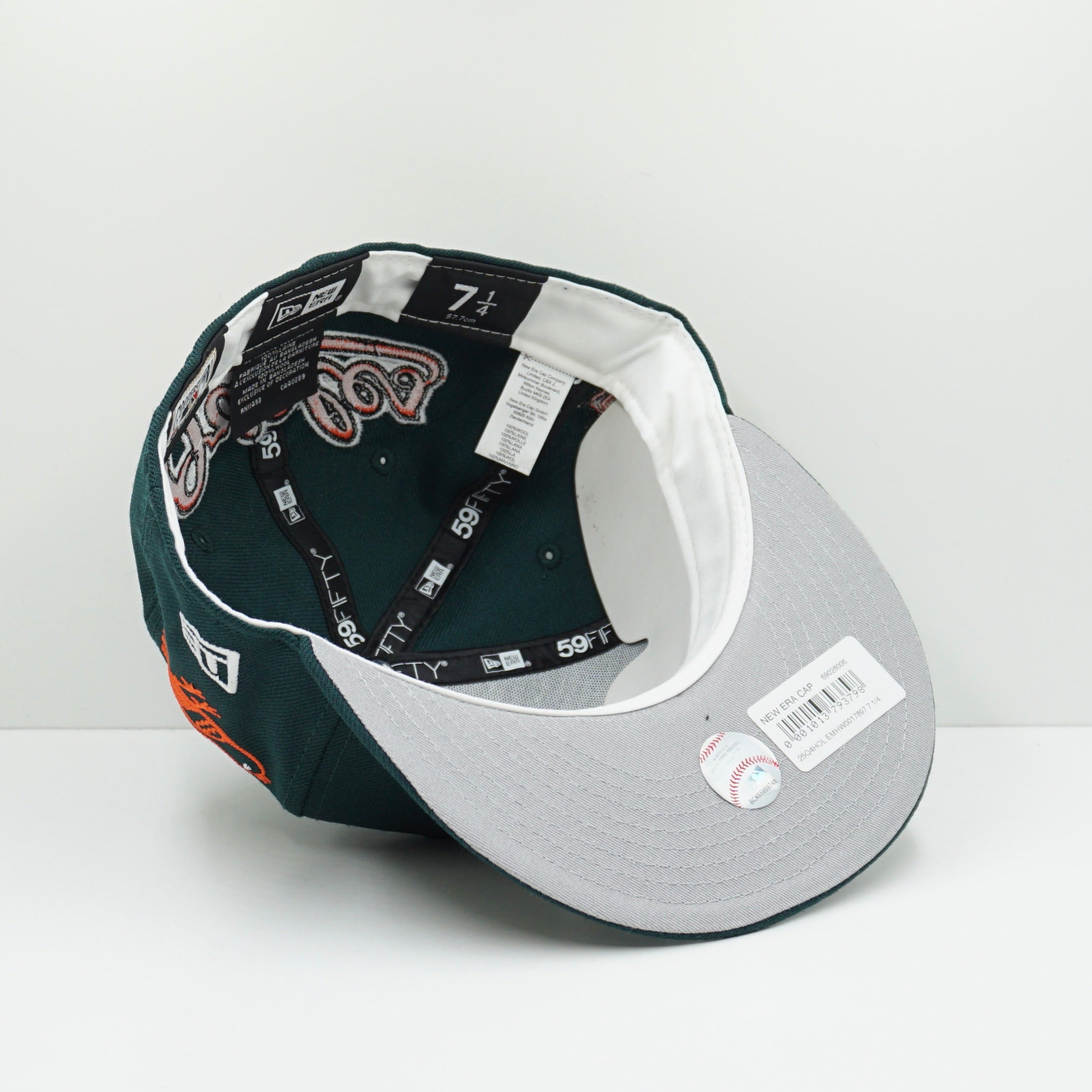 New Era Cooperstown Baltimore Orioles Multi Logo Green Fitted Cap
