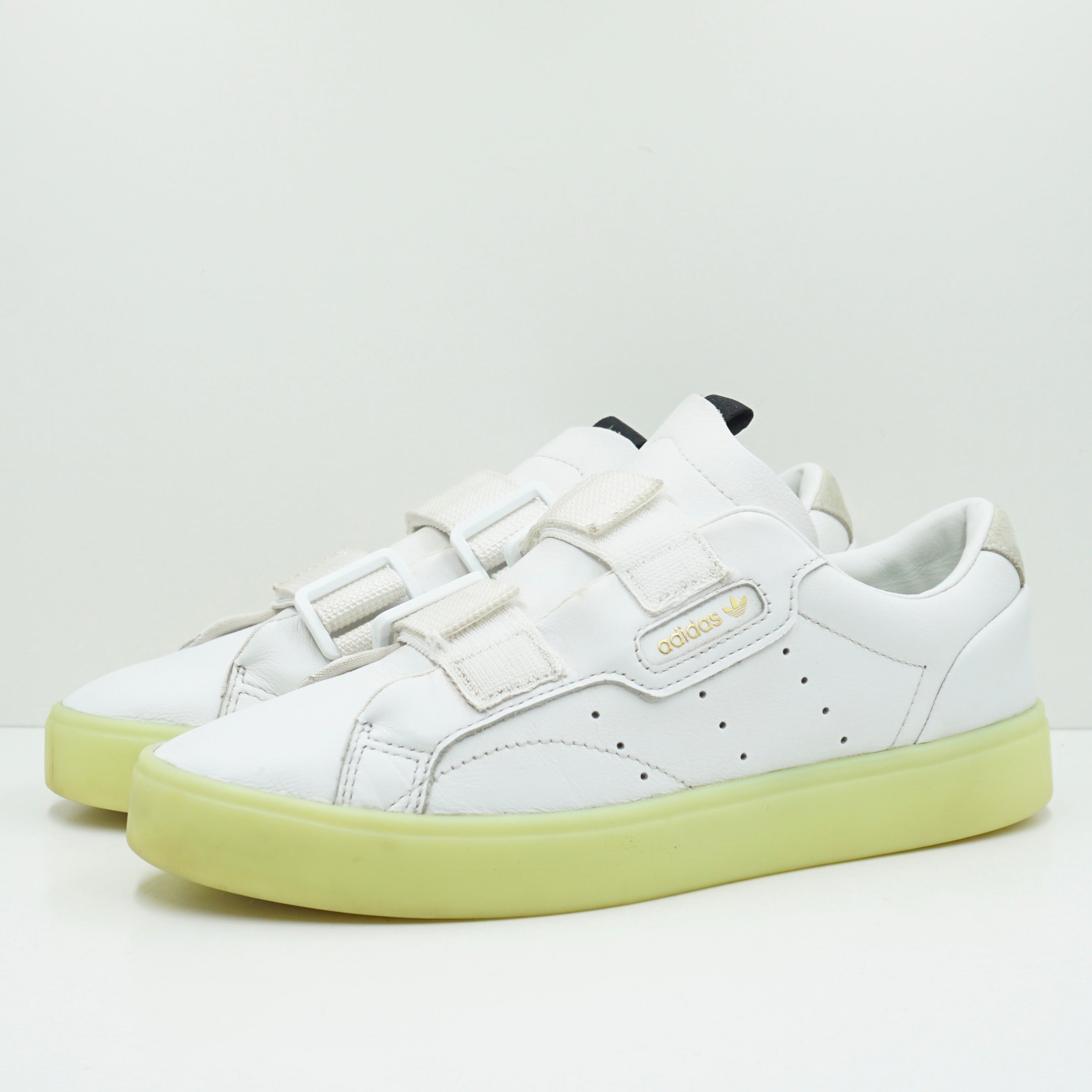 Adidas Sleek Straps White Yellow (W)