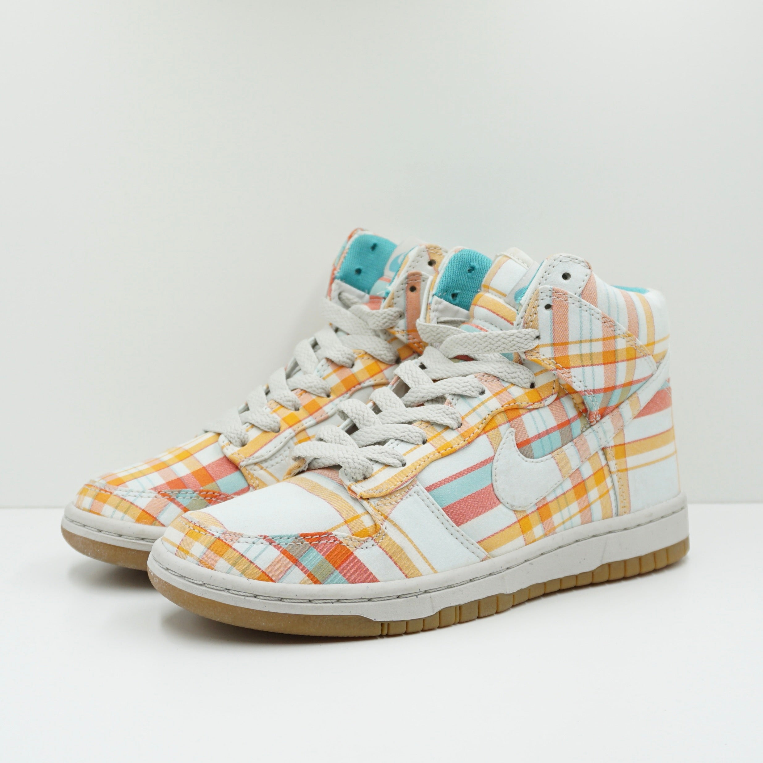 plaid nike high tops