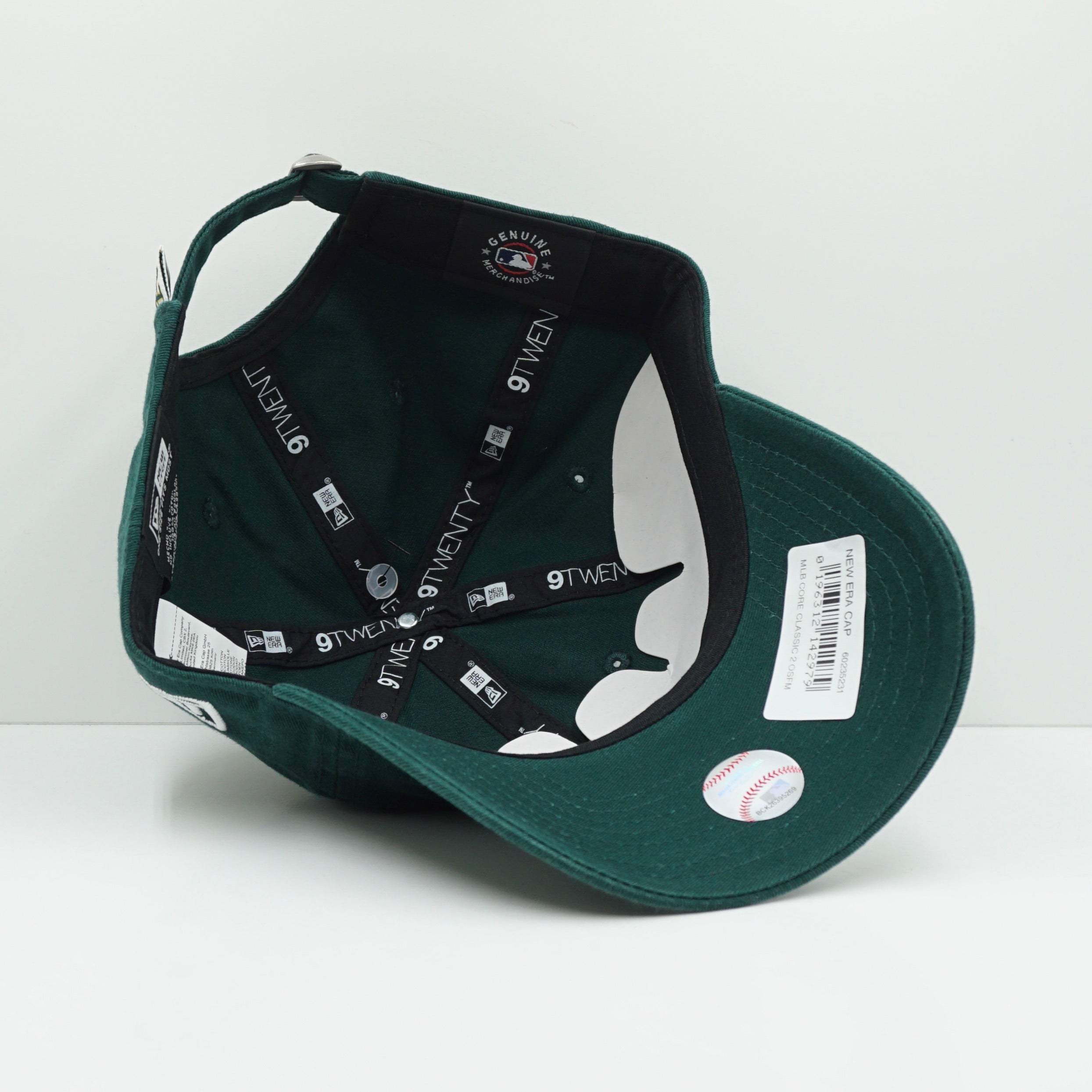 New Era Oakland Athletics Washed Cotton Green Adjustable Cap