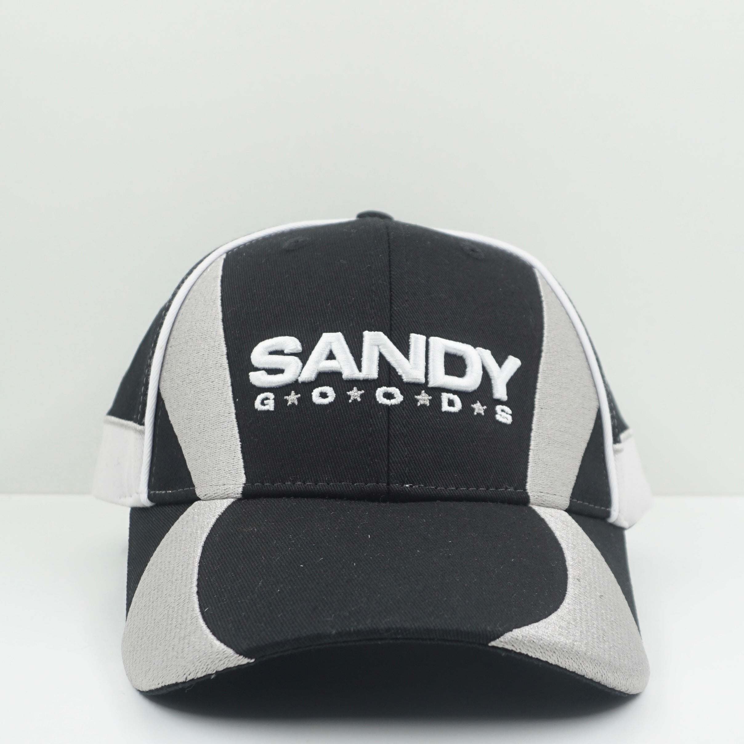 Sandy Goods Black Silver Adjustable Cap