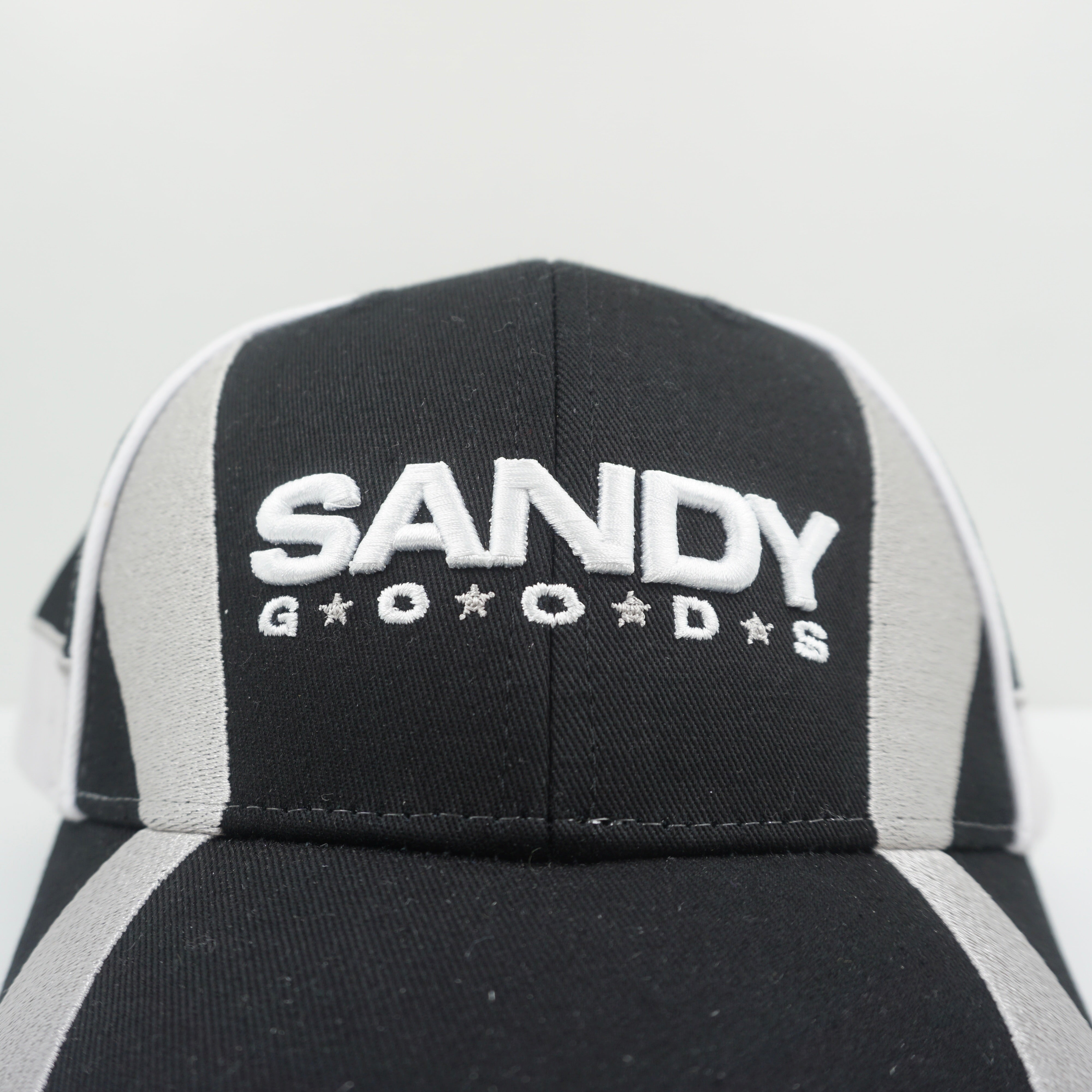 Sandy Goods Black Silver Adjustable Cap