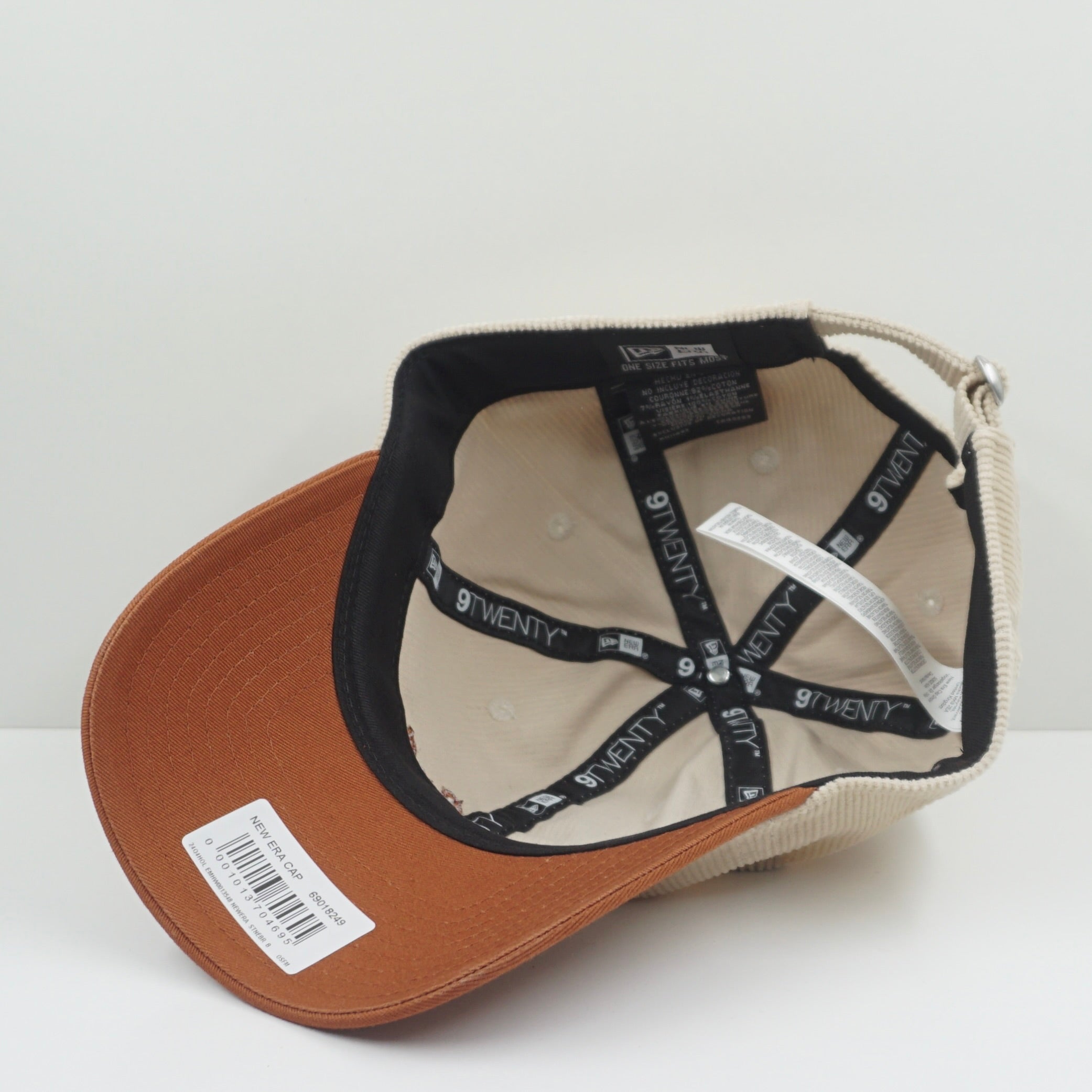New Era Logo Manchester Beige Brown Adjustable Cap