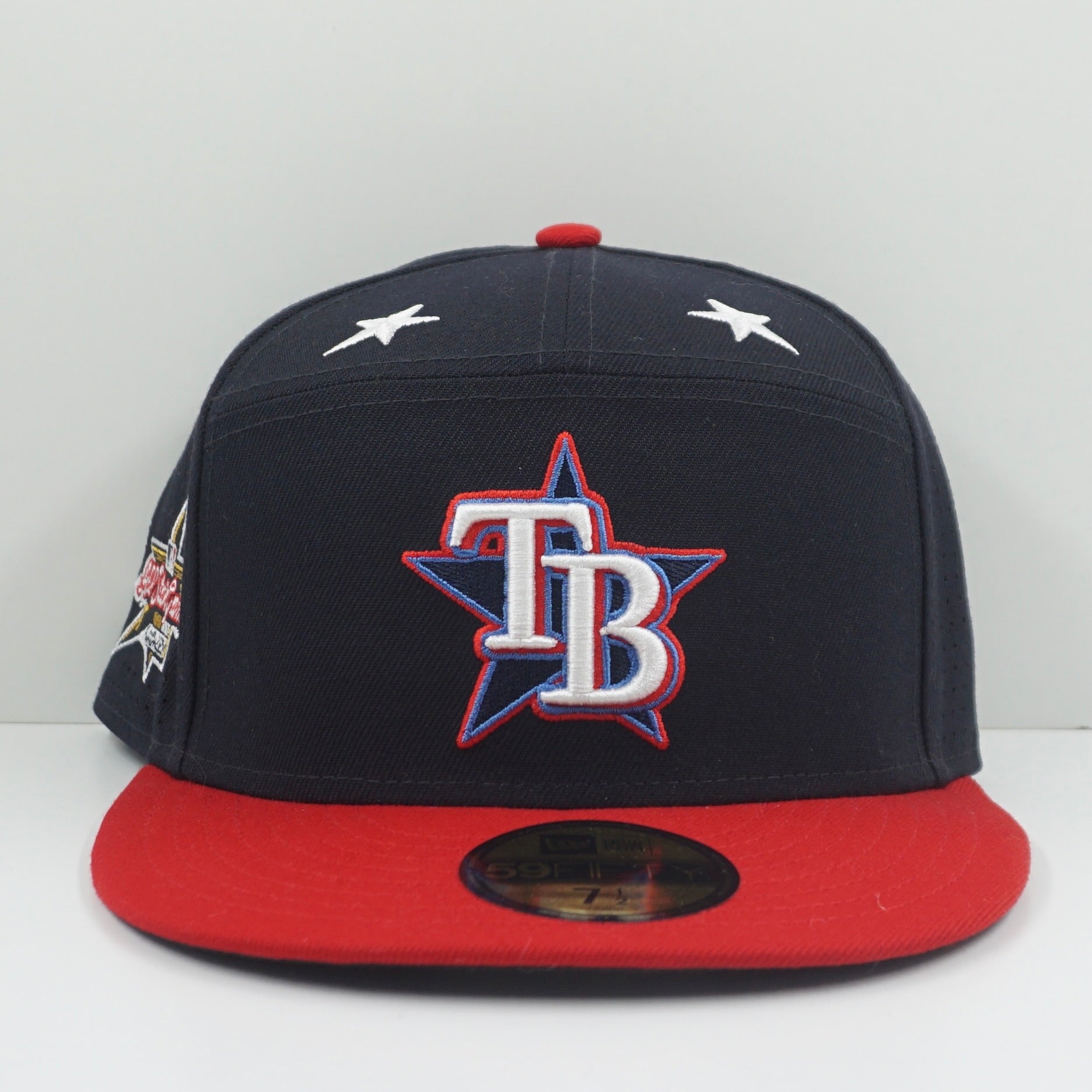 New Era Tampa Bay Rays Navy Red Fitted Cap
