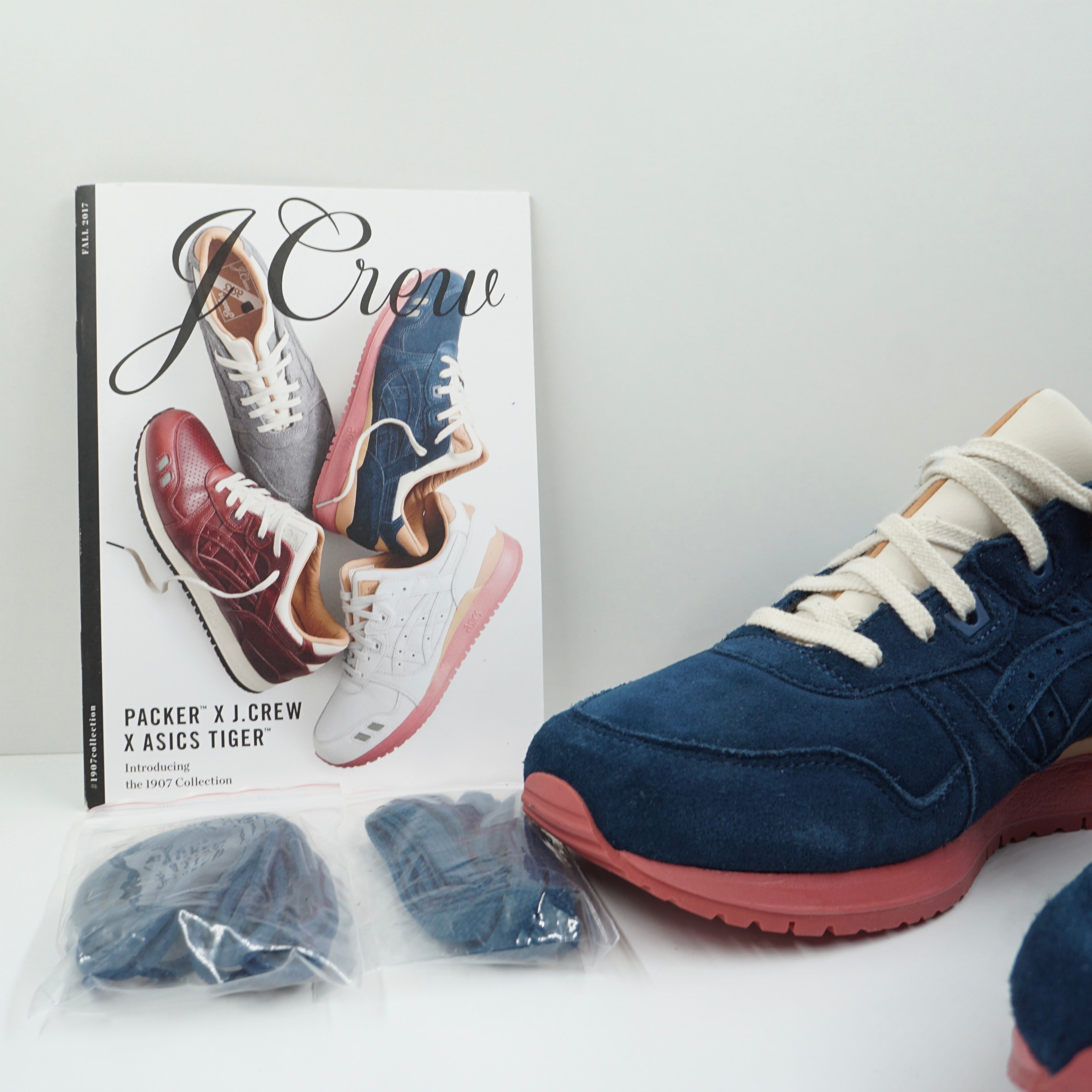 美品 asics Gel-LyteIII Packer Shoes 27.5 Asics Gel-Lyte III Packer Shoes x J. Crew Navy Buck