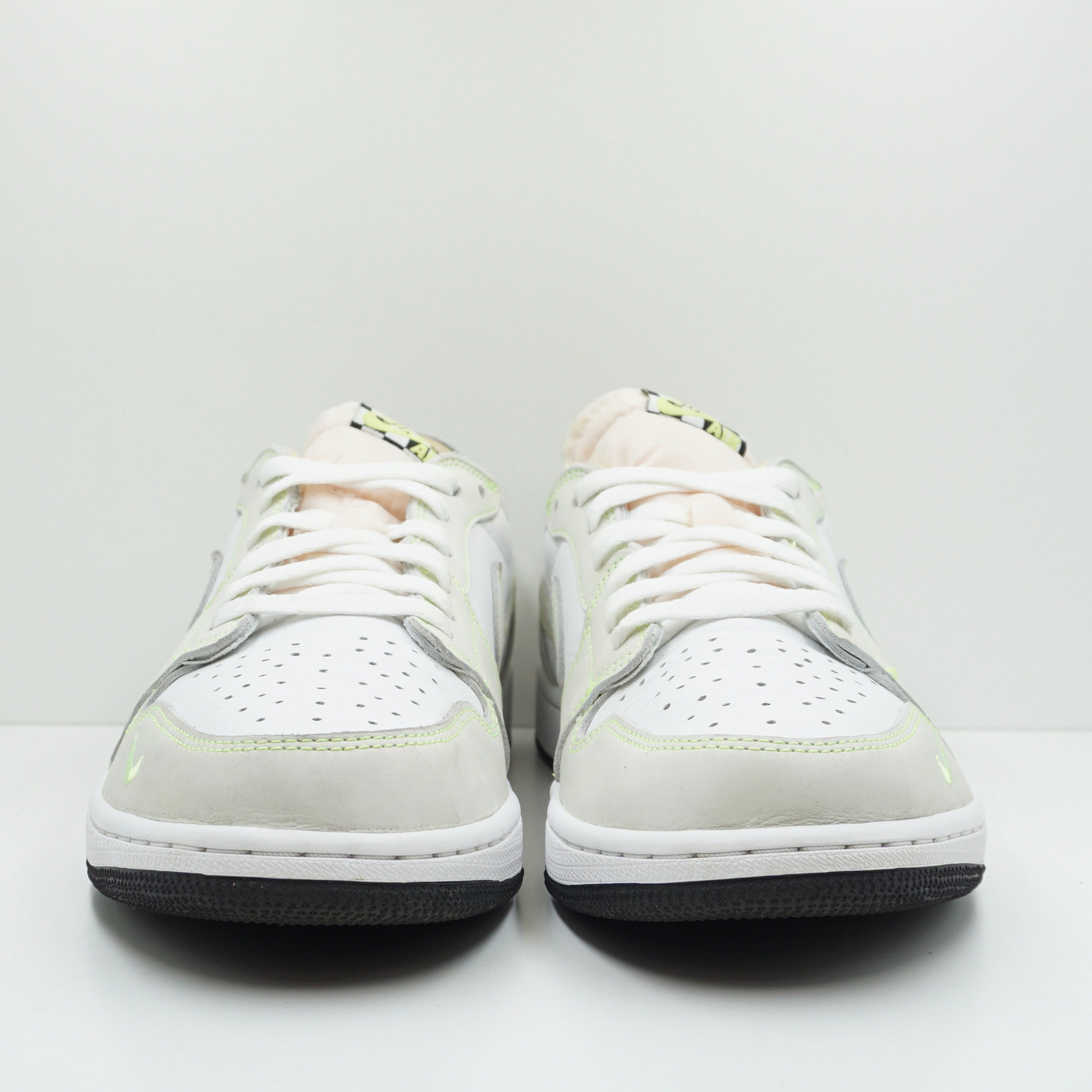 Jordan 1 Retro Low White Ghost Green Black