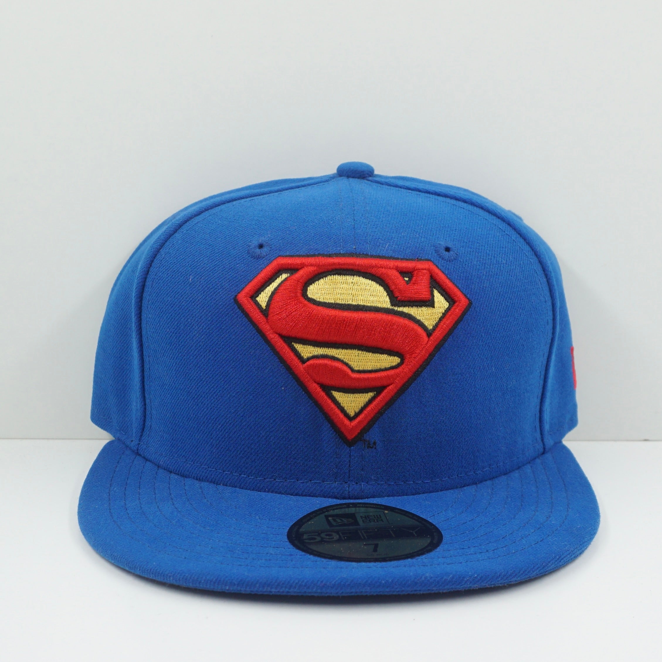 New Era 59fifty Superman Character Essential Blue DC Universe Fitted Cap