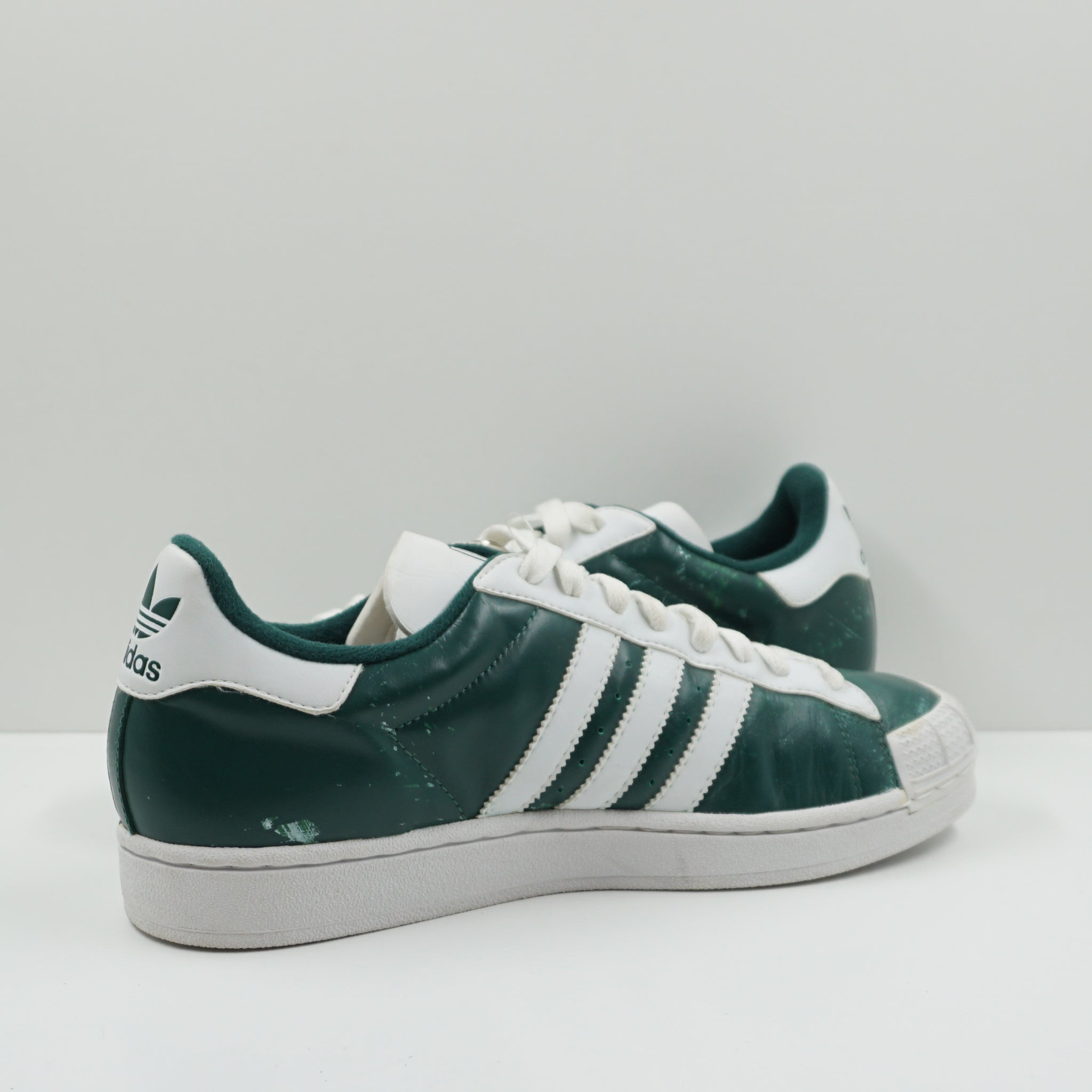 Adidas Half Shells Green Leather Sample