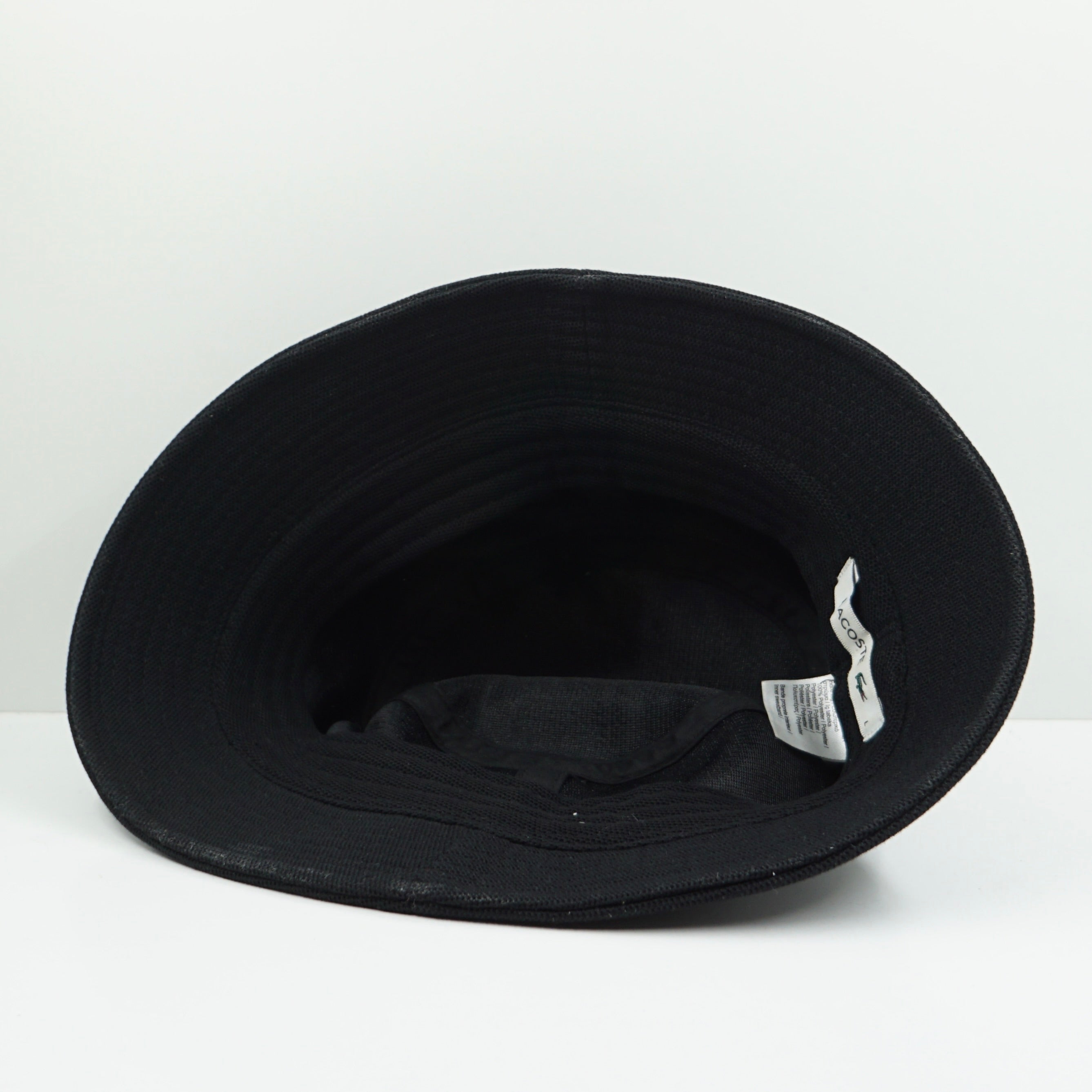 Lacoste Small Logo Black Bucket Hat