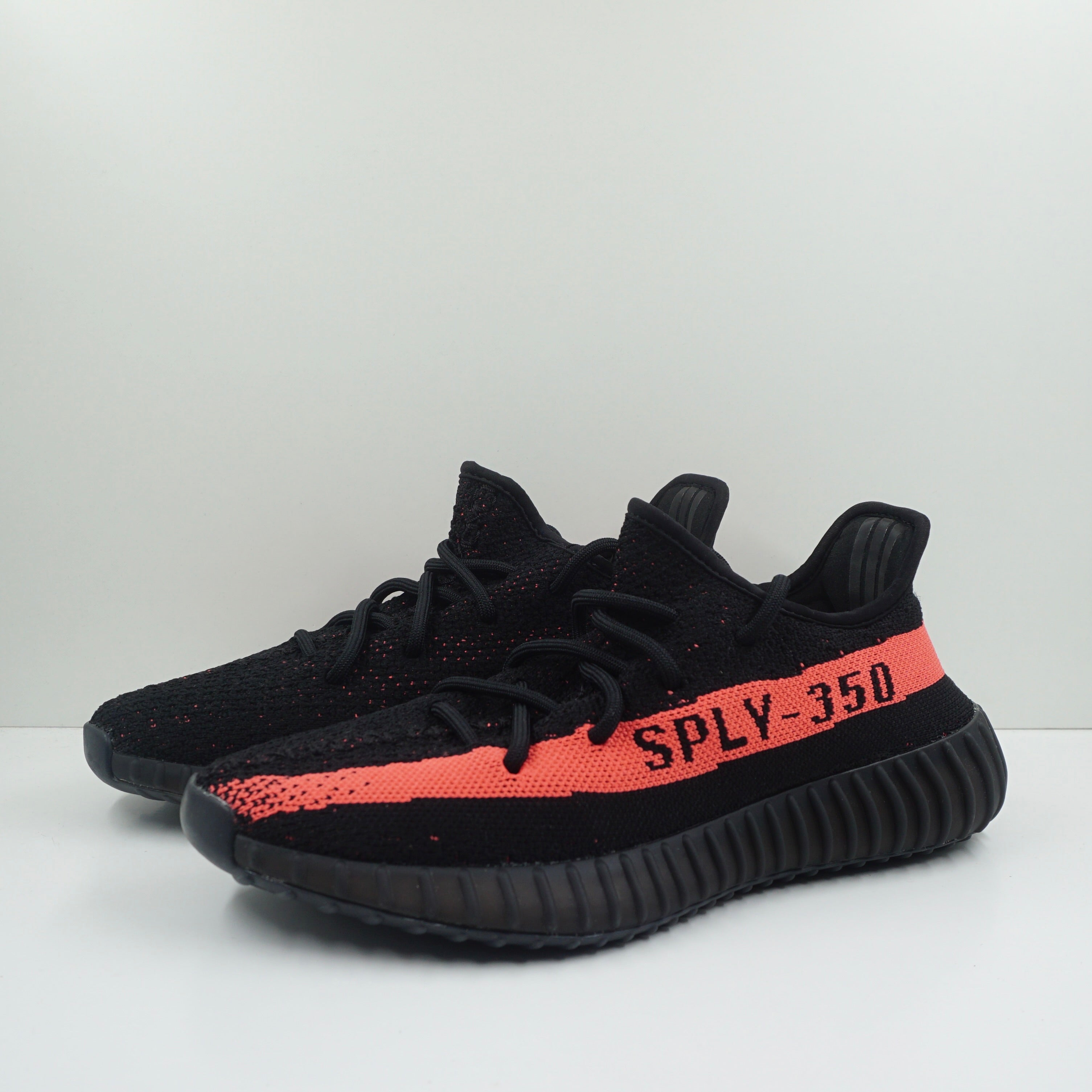 yeezy 350 sply black red