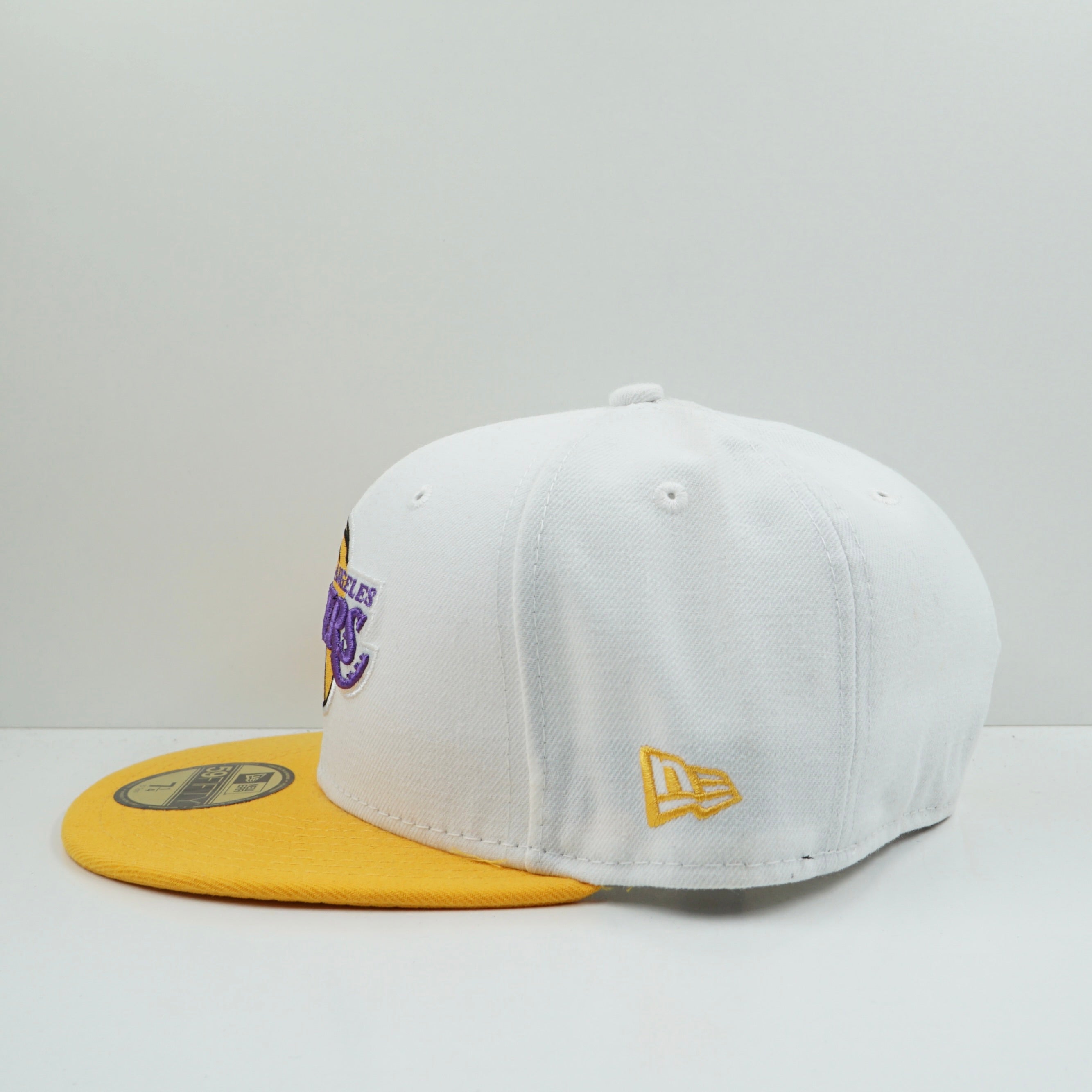 New Era Los Angeles Lakers Purple Yellow White Fitted Cap