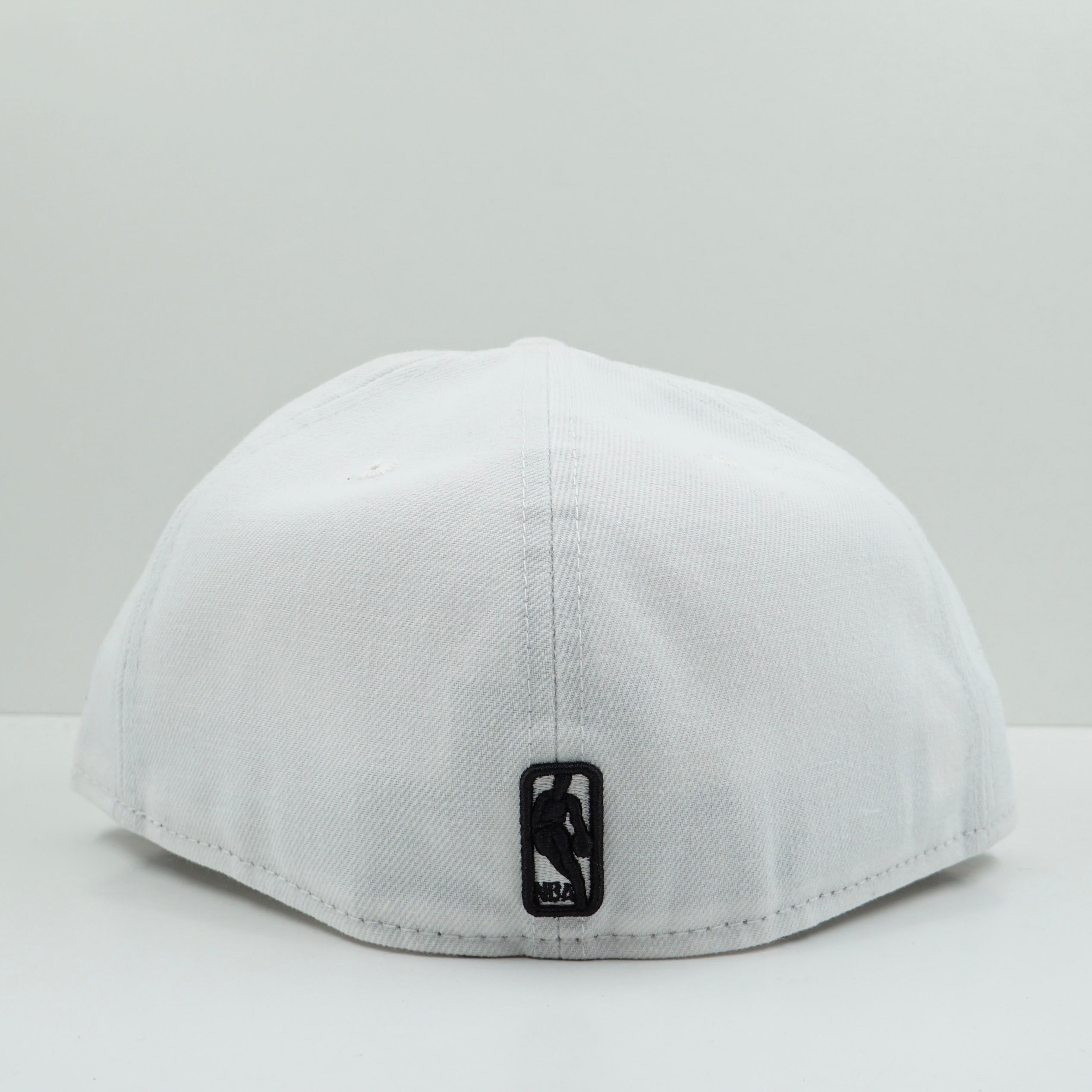 New Era Brooklyn Nets White Black Fitted Cap