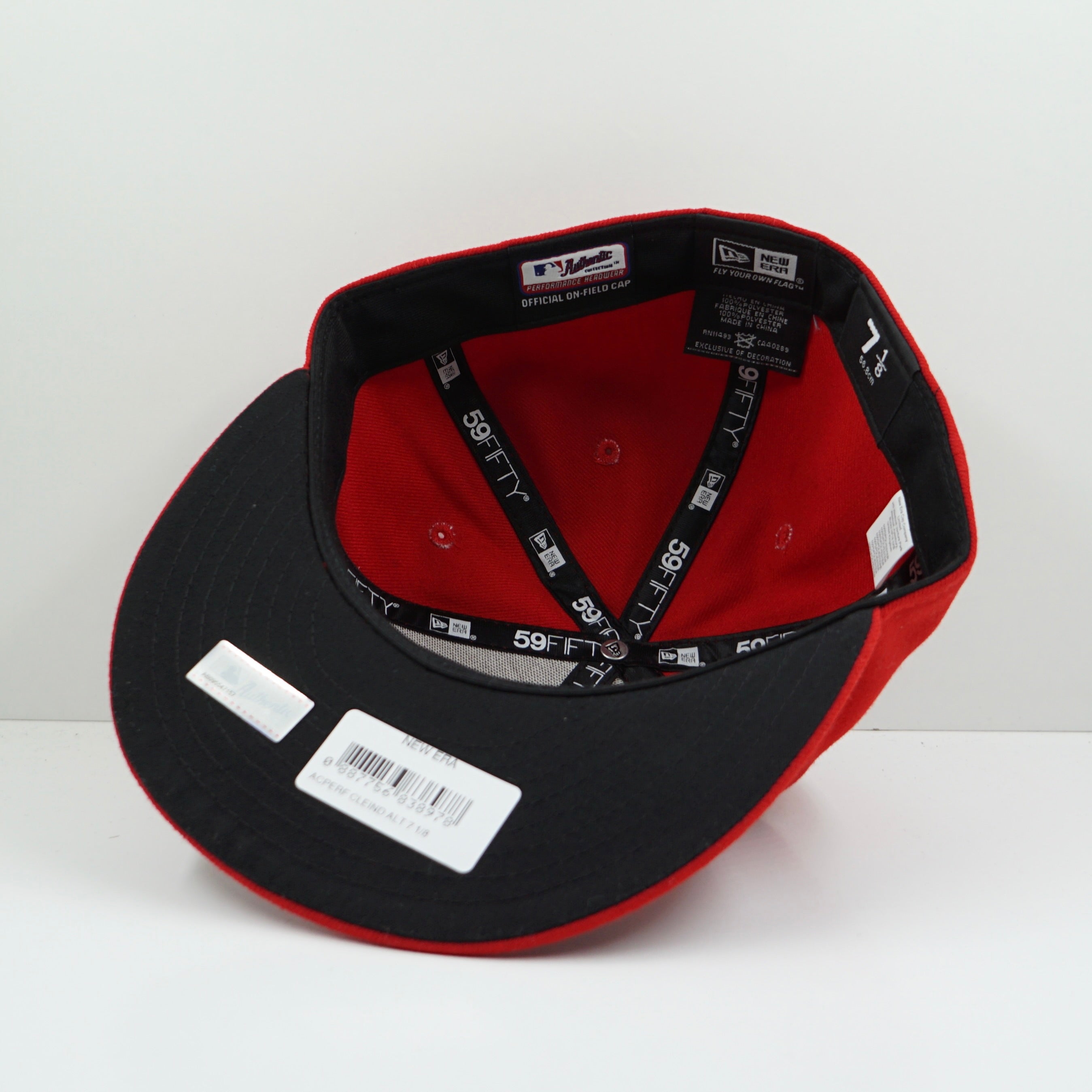 New Era Cleveland Guardians Red Navy Fitted Cap