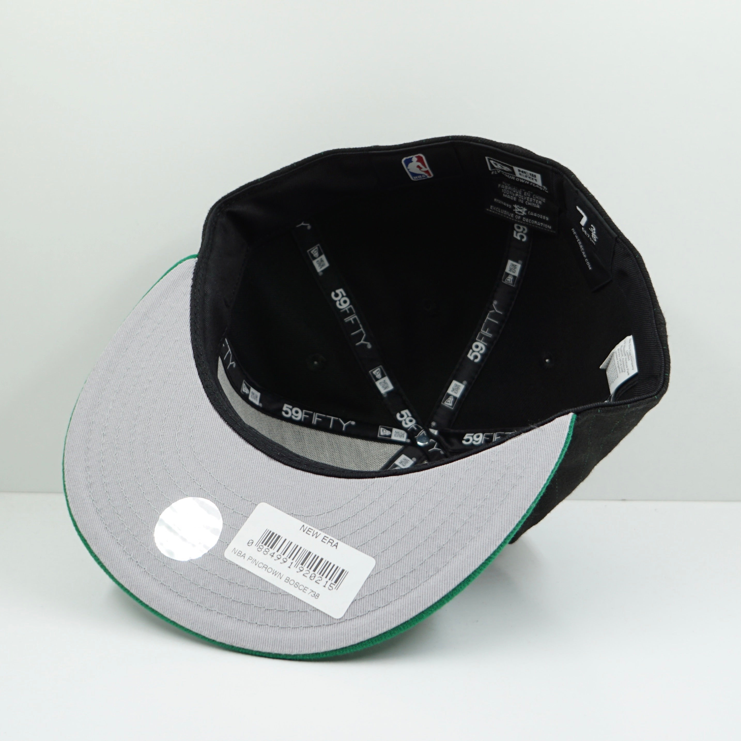 New Era Boston Celtics Green Pinstripe Black Fitted Cap