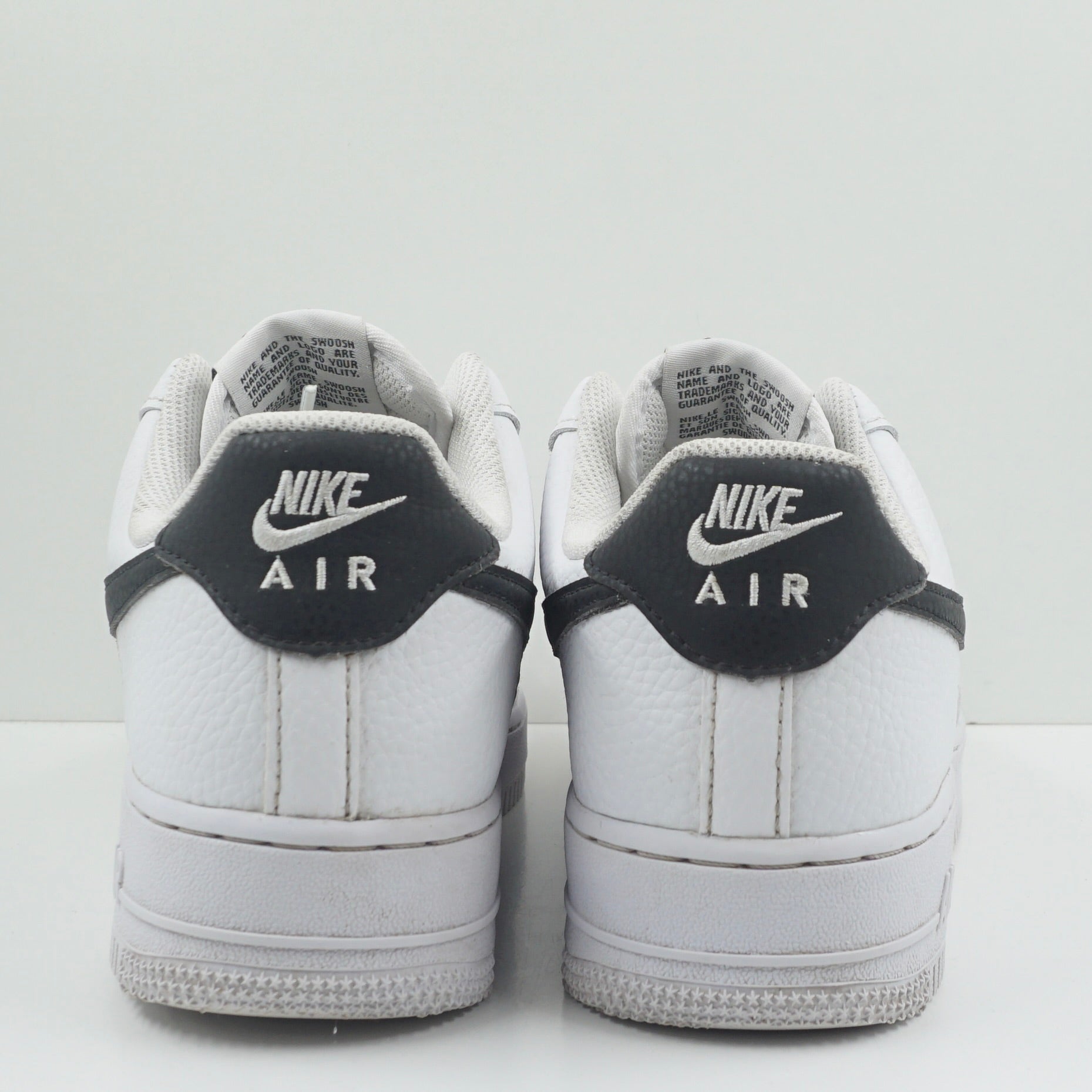 Nike Air Force 1 Low '07 White Black Pebbled Leather