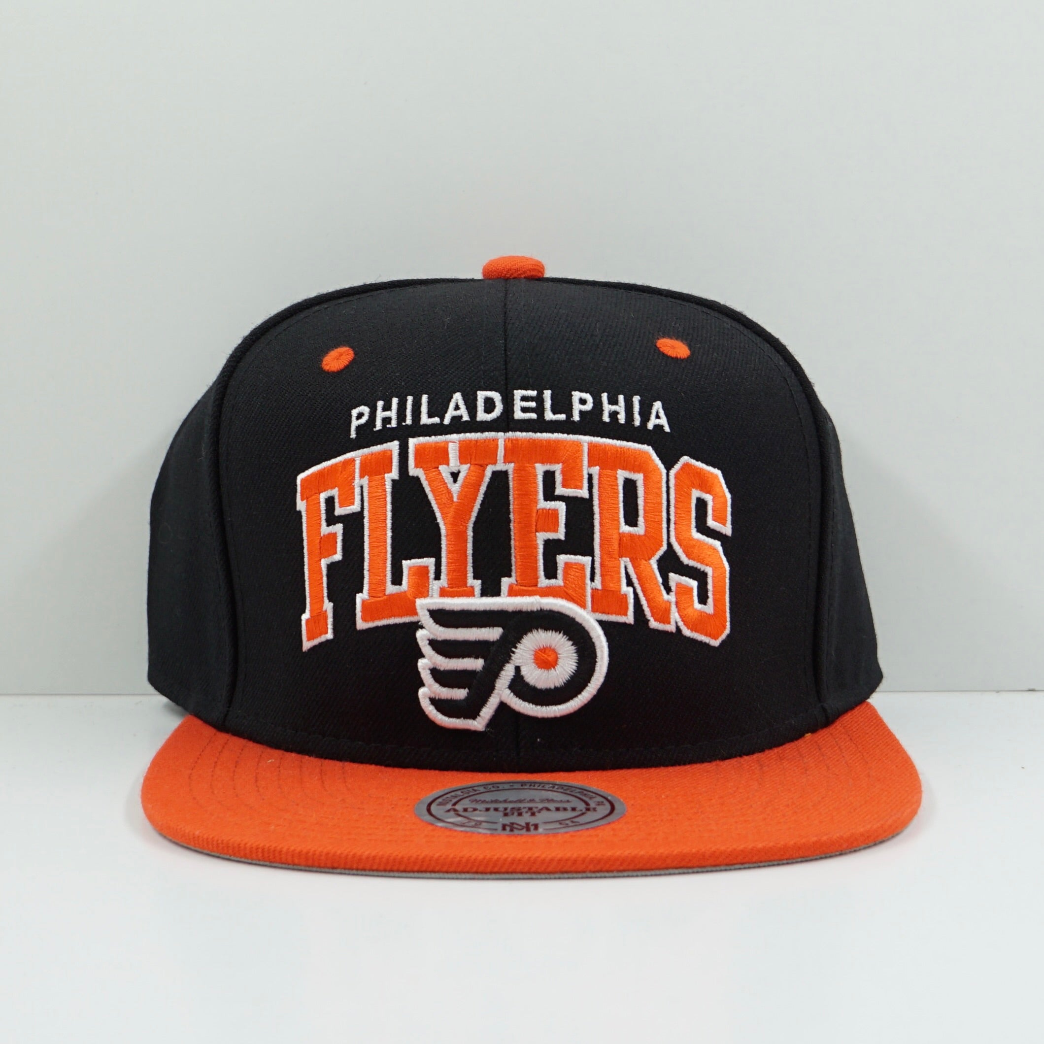 Mitchell & Ness Philadelphia Flyers Black Orange Snapback Cap