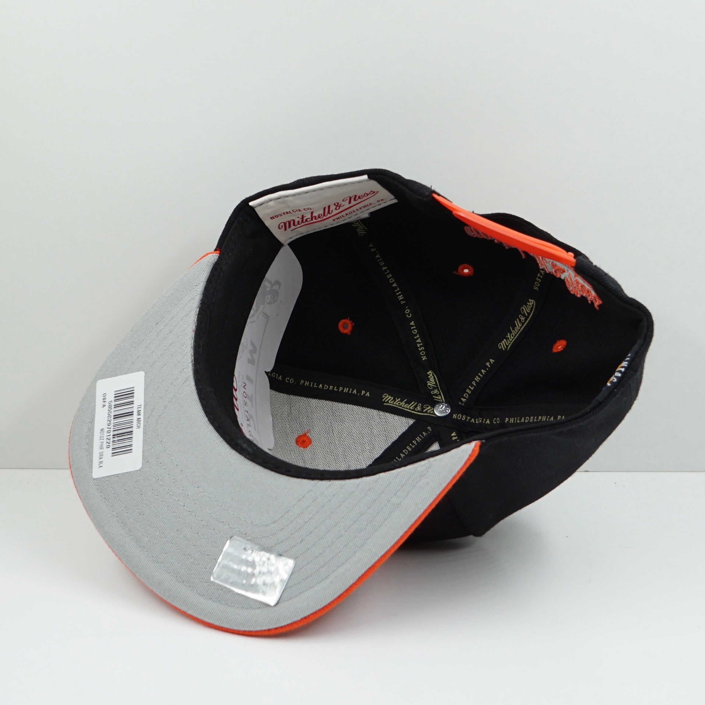 Mitchell & Ness Philadelphia Flyers Black Orange Snapback Cap