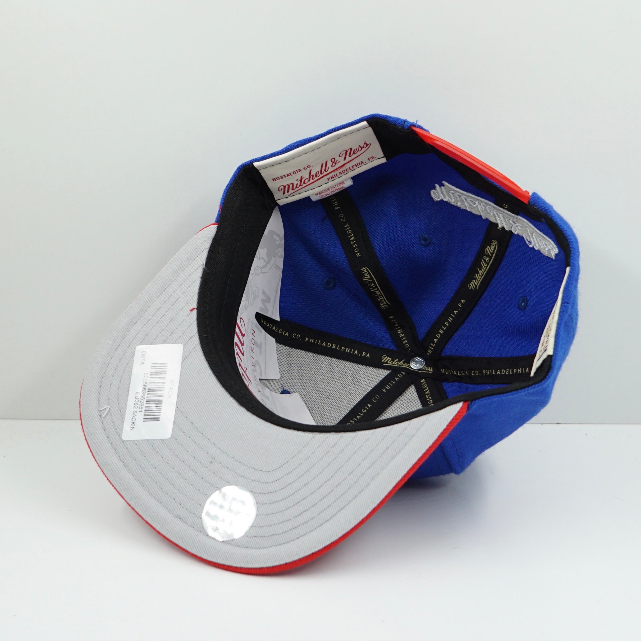 Mitchell & Ness Sacramento Kings Red Blue Snapback Cap