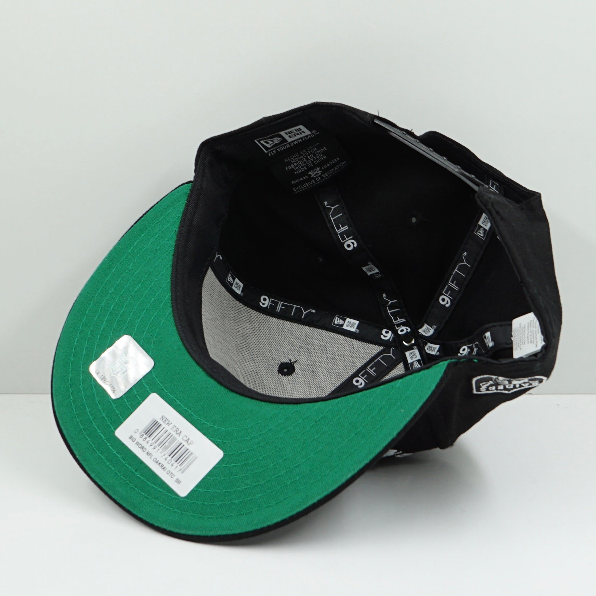 New Era Oakland Raiders Black Grey Snapback Cap