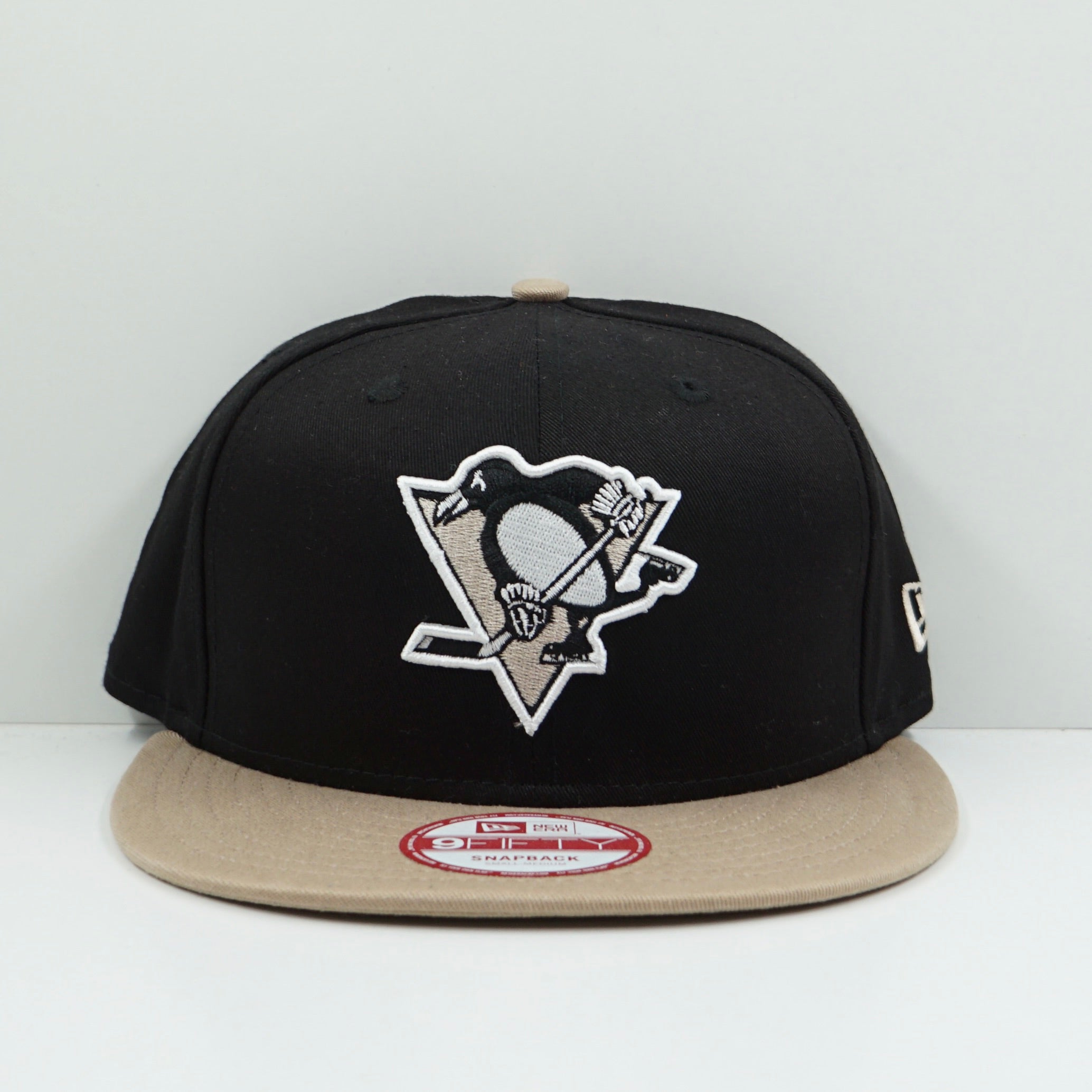 New Era Pittsburgh Penguins Black Beige Snapback Cap