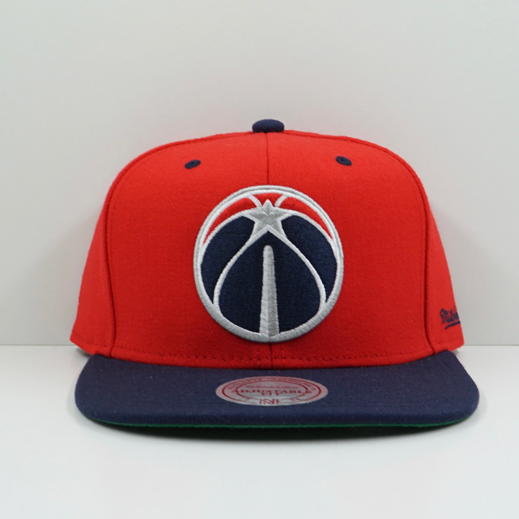 Mitchell & Ness Washington Wizards Red Navy Snapback Cap