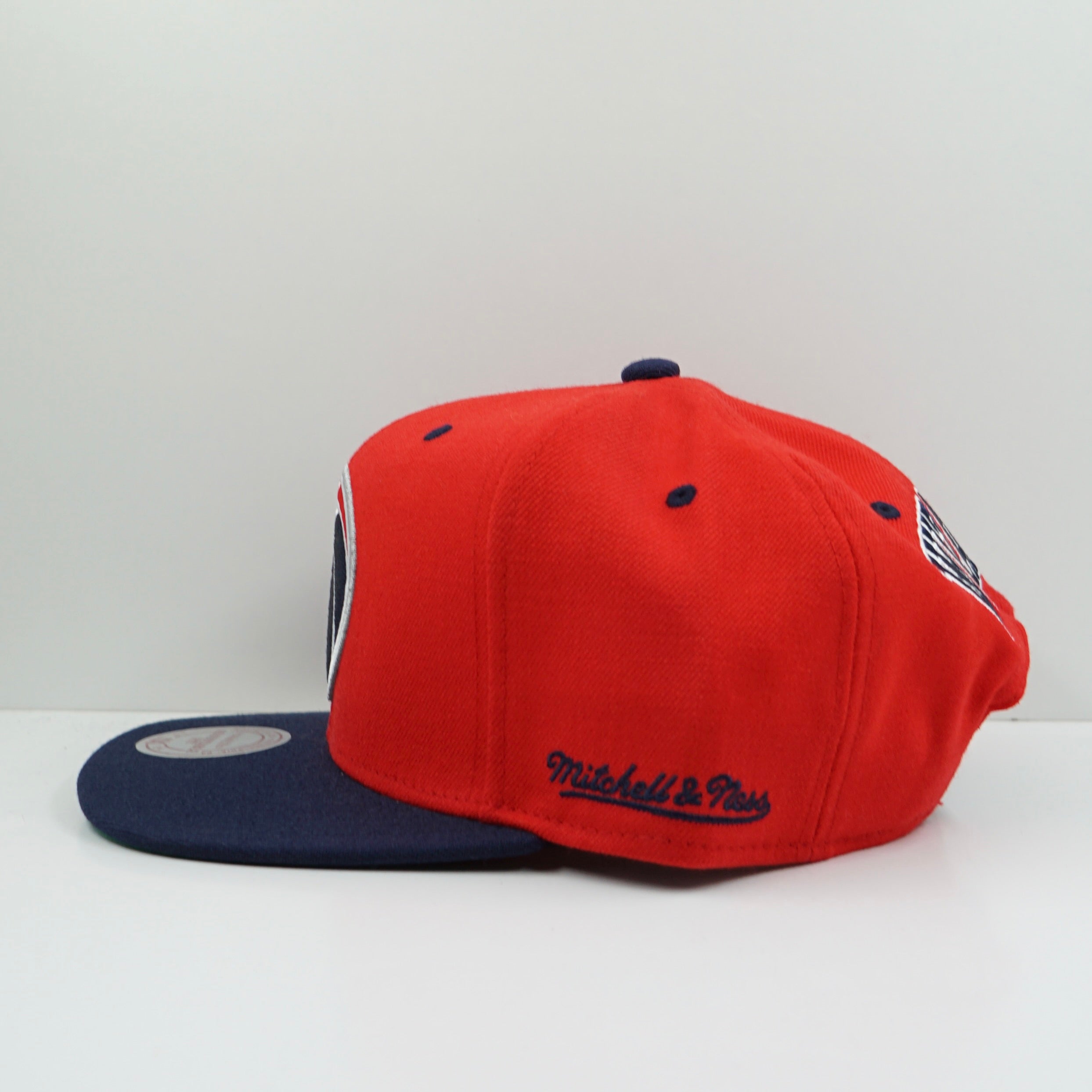 Mitchell & Ness Washington Wizards Red Navy Snapback Cap