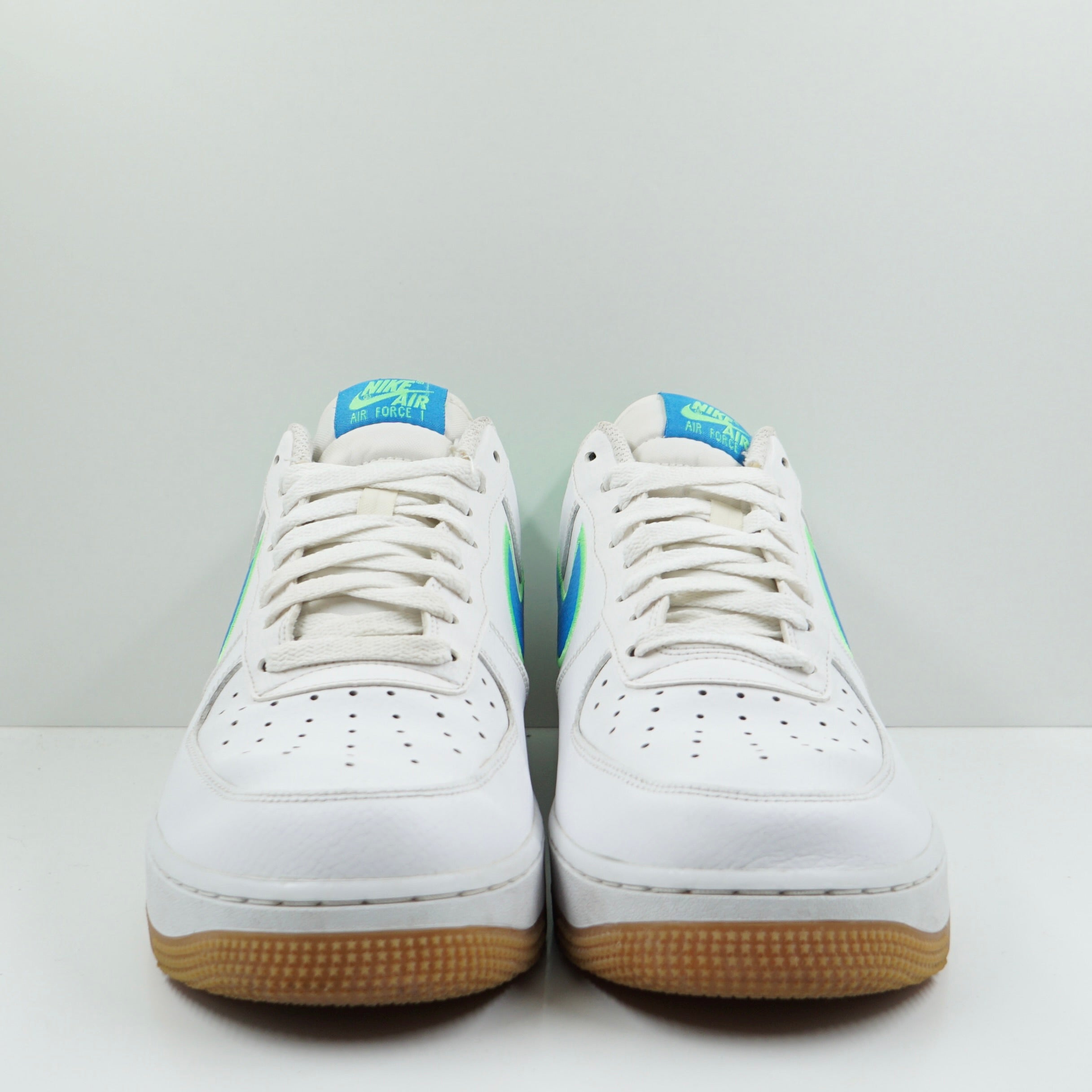 Nike Air Force 1 Low White Poison Green Photo Blue Gum