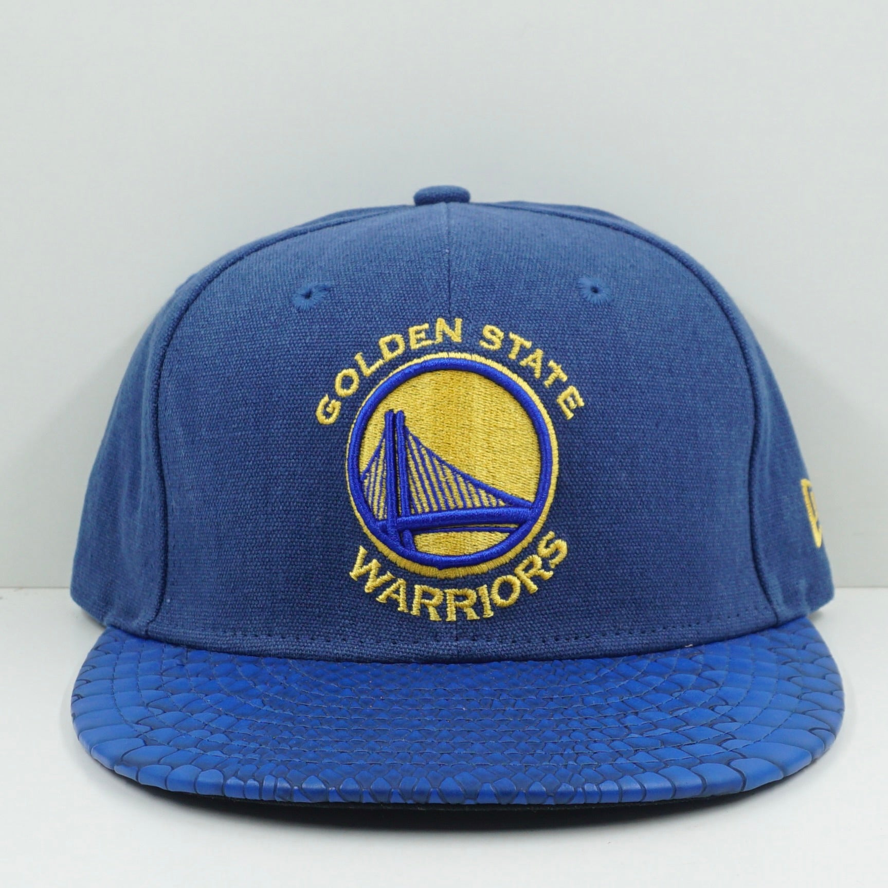 New Era San Fransisco Golden State Warriors Blue Snakeskin Fitted Cap