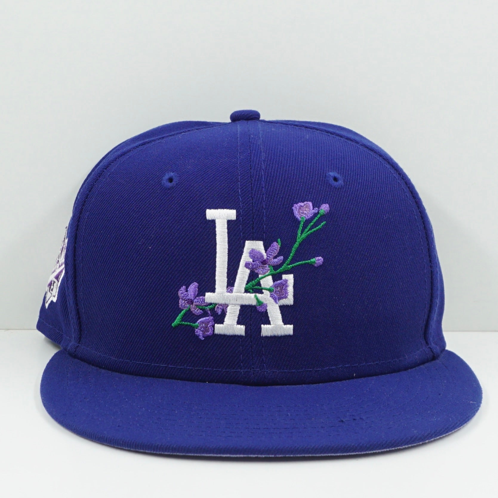 New Era LA Dodgers Blue Flower Fitted Cap