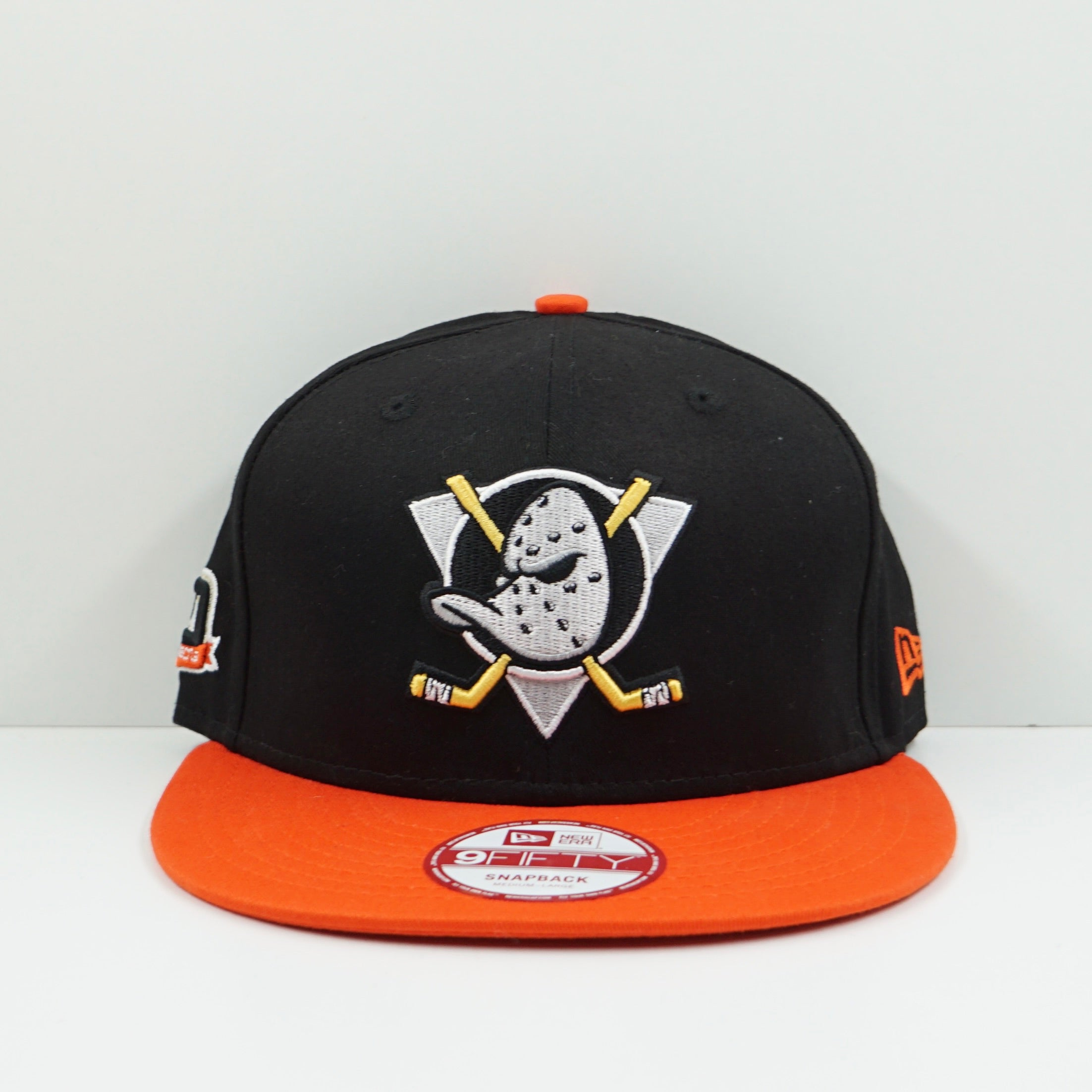 New Era Anaheim Ducks Black Orange Snapback Cap