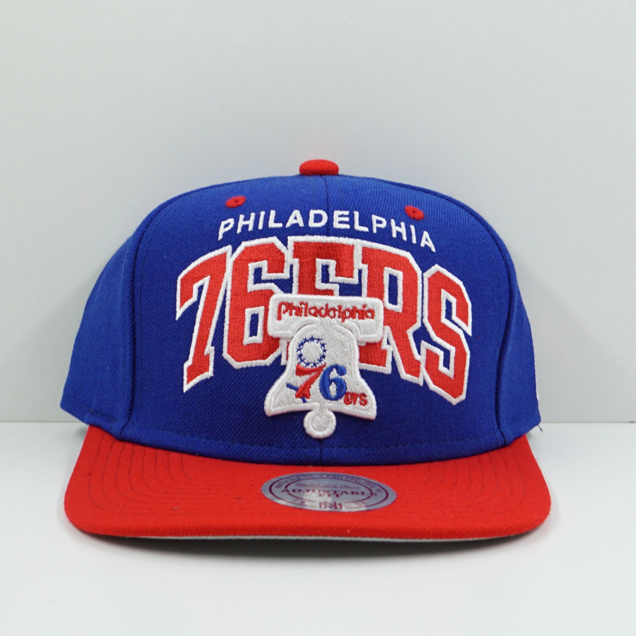 Mitchell & Ness Philadelphia 76ers Blue Red Snapback Cap
