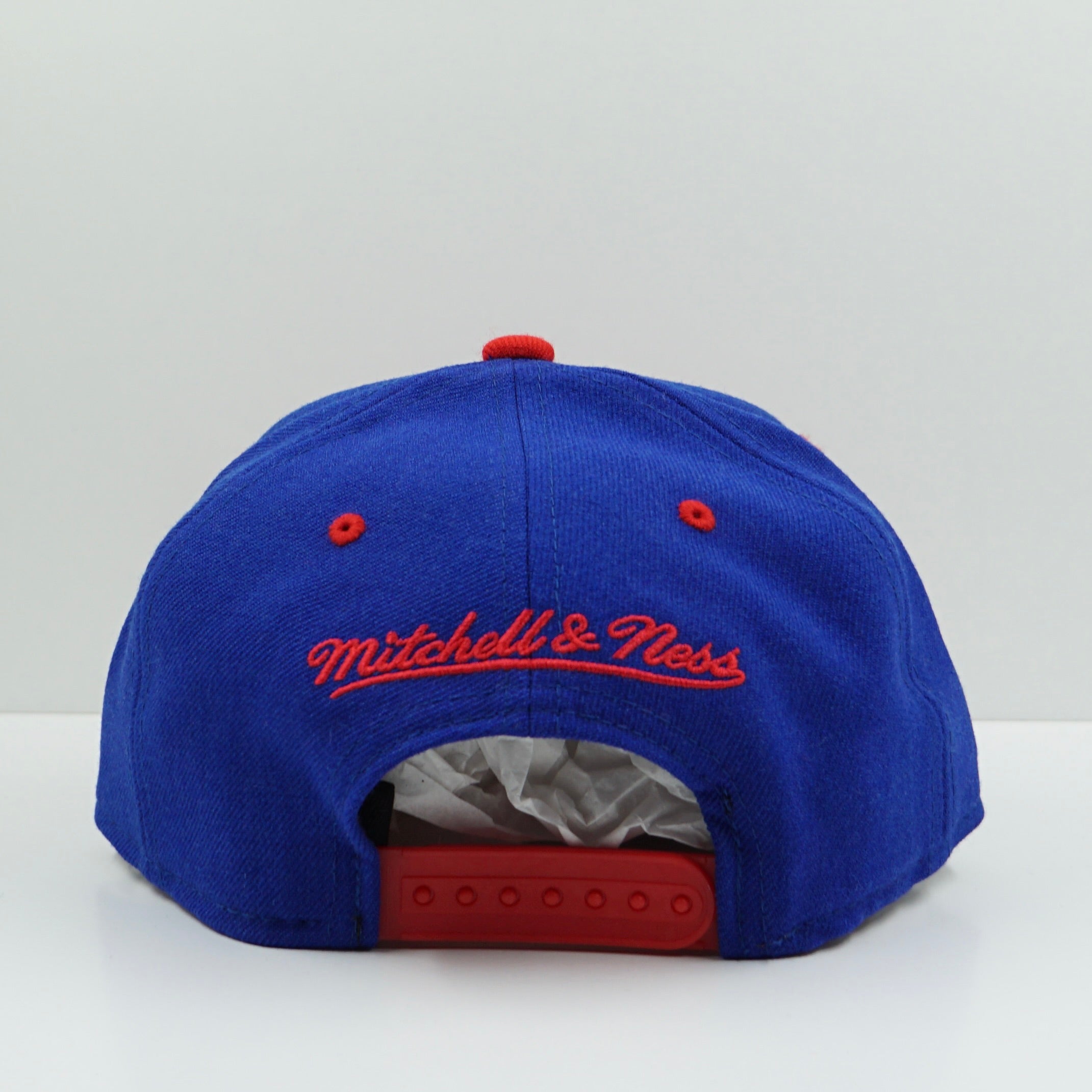 Mitchell & Ness Philadelphia 76ers Blue Red Snapback Cap