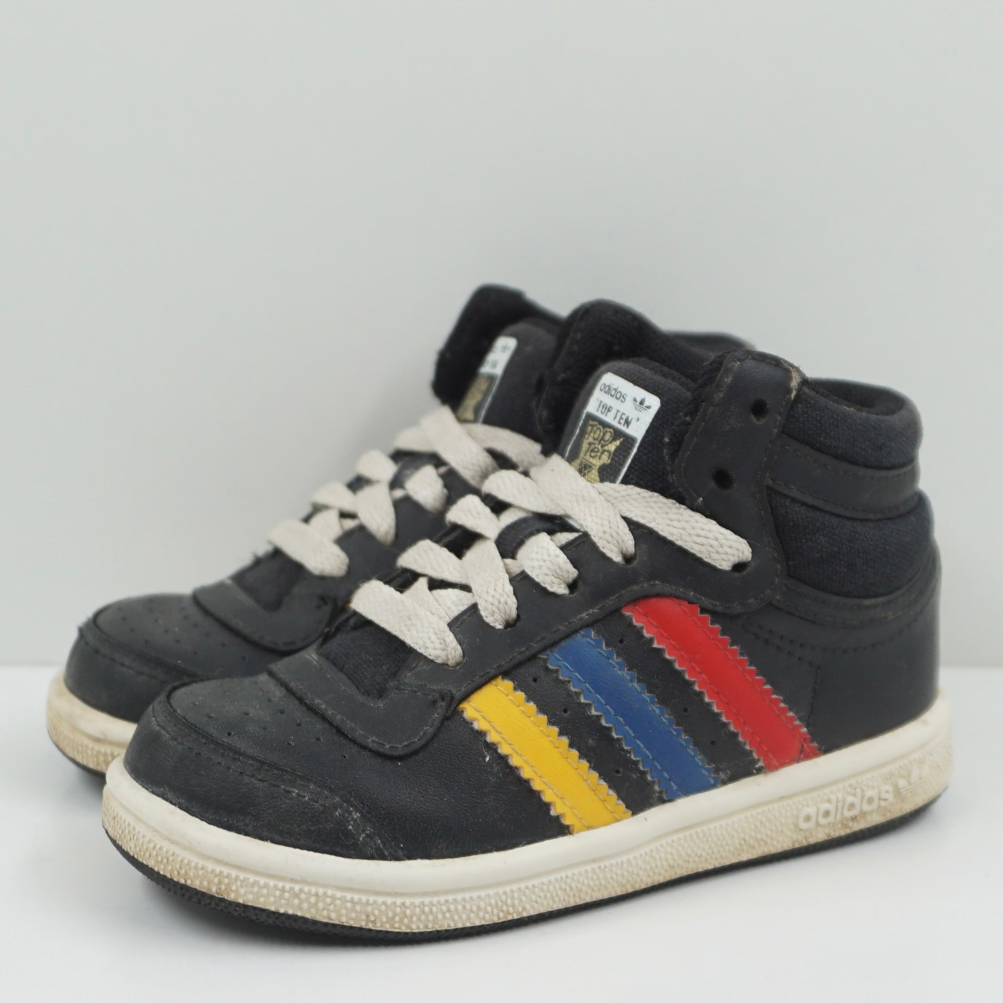 Adidas Top Ten Hi Black Color Stripes