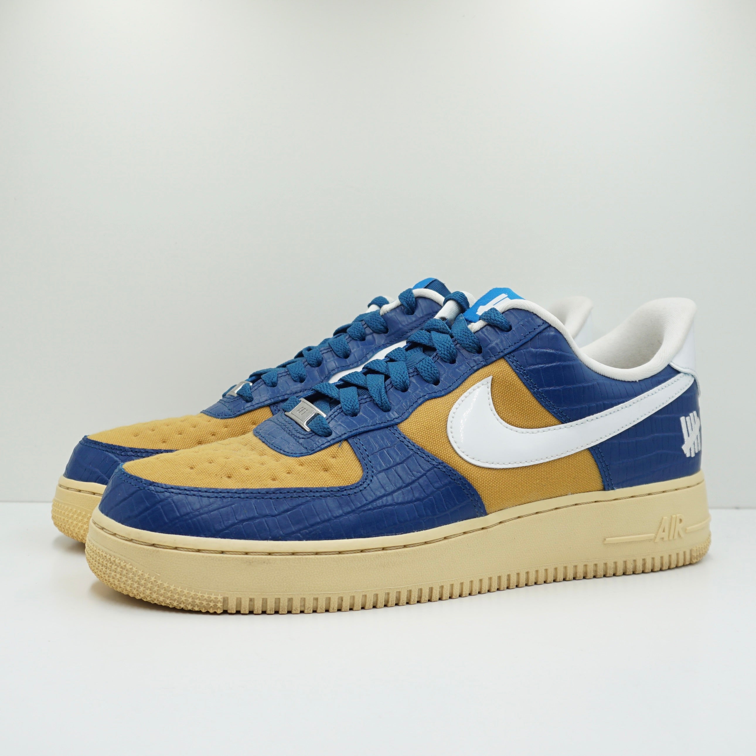 Nike Air Force 1 Low SP Undefeated 5 On It Blue Yellow Croc