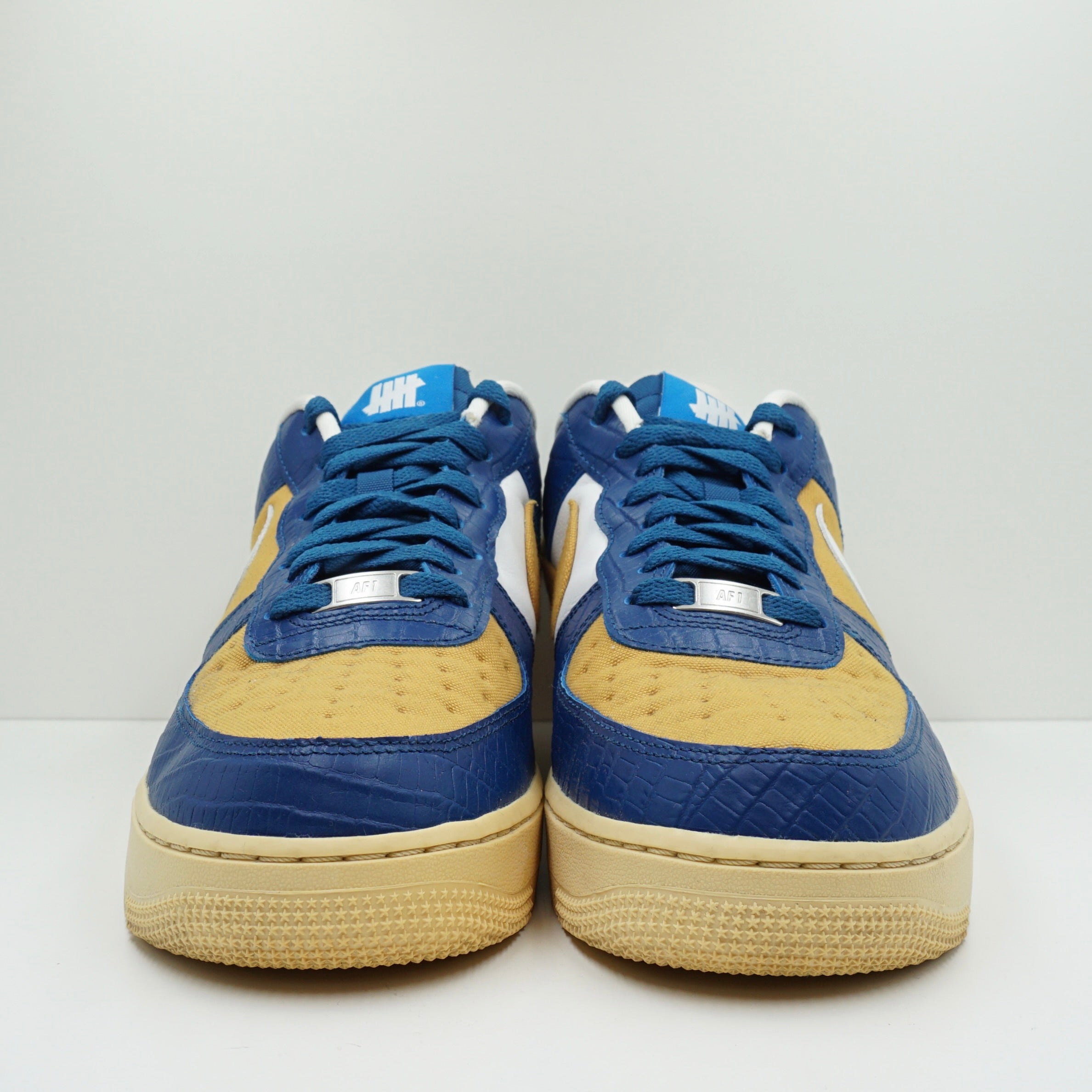 Nike Air Force 1 Low SP Undefeated 5 On It Blue Yellow Croc