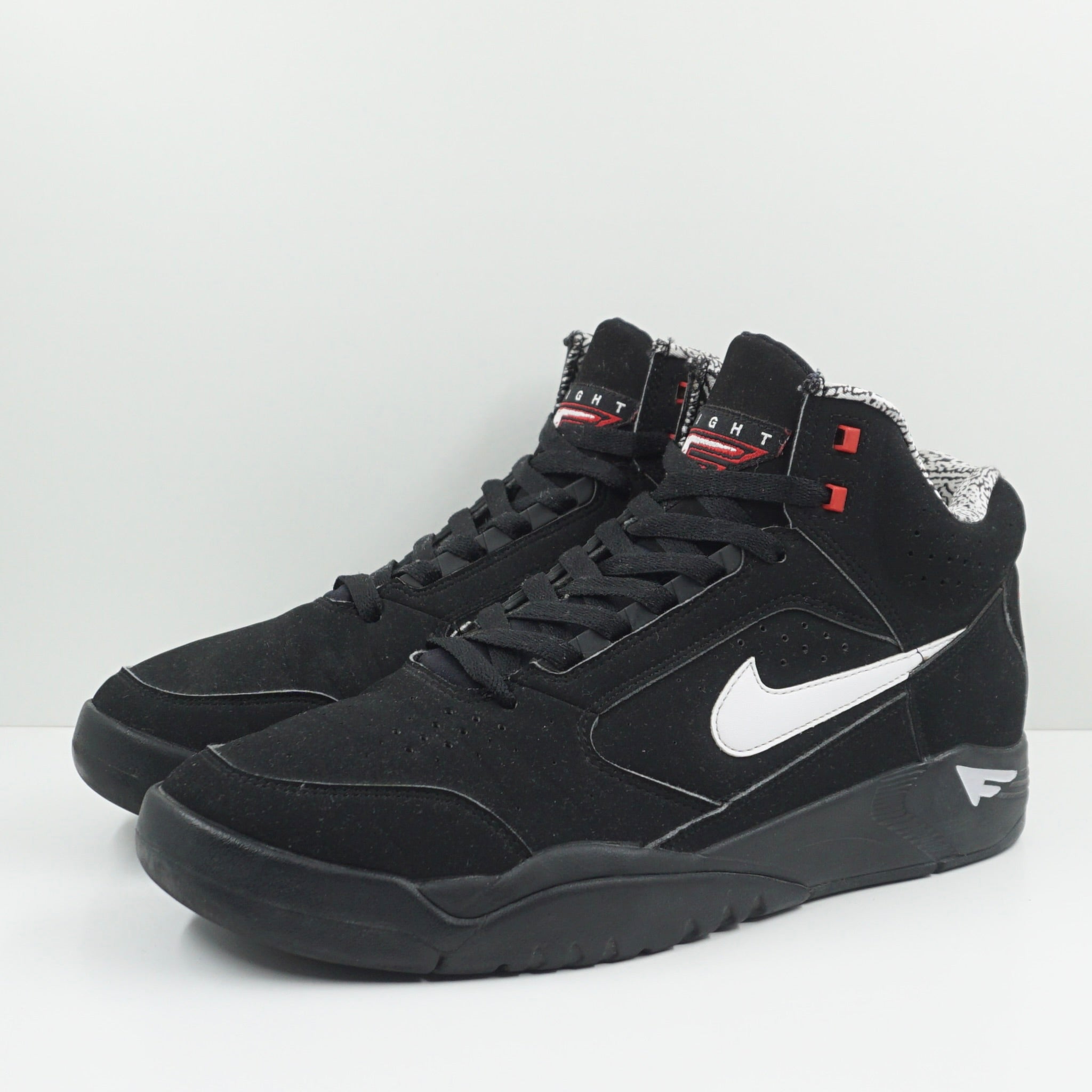 Nike Air Flight Lite II Mid Black White Varsity Red