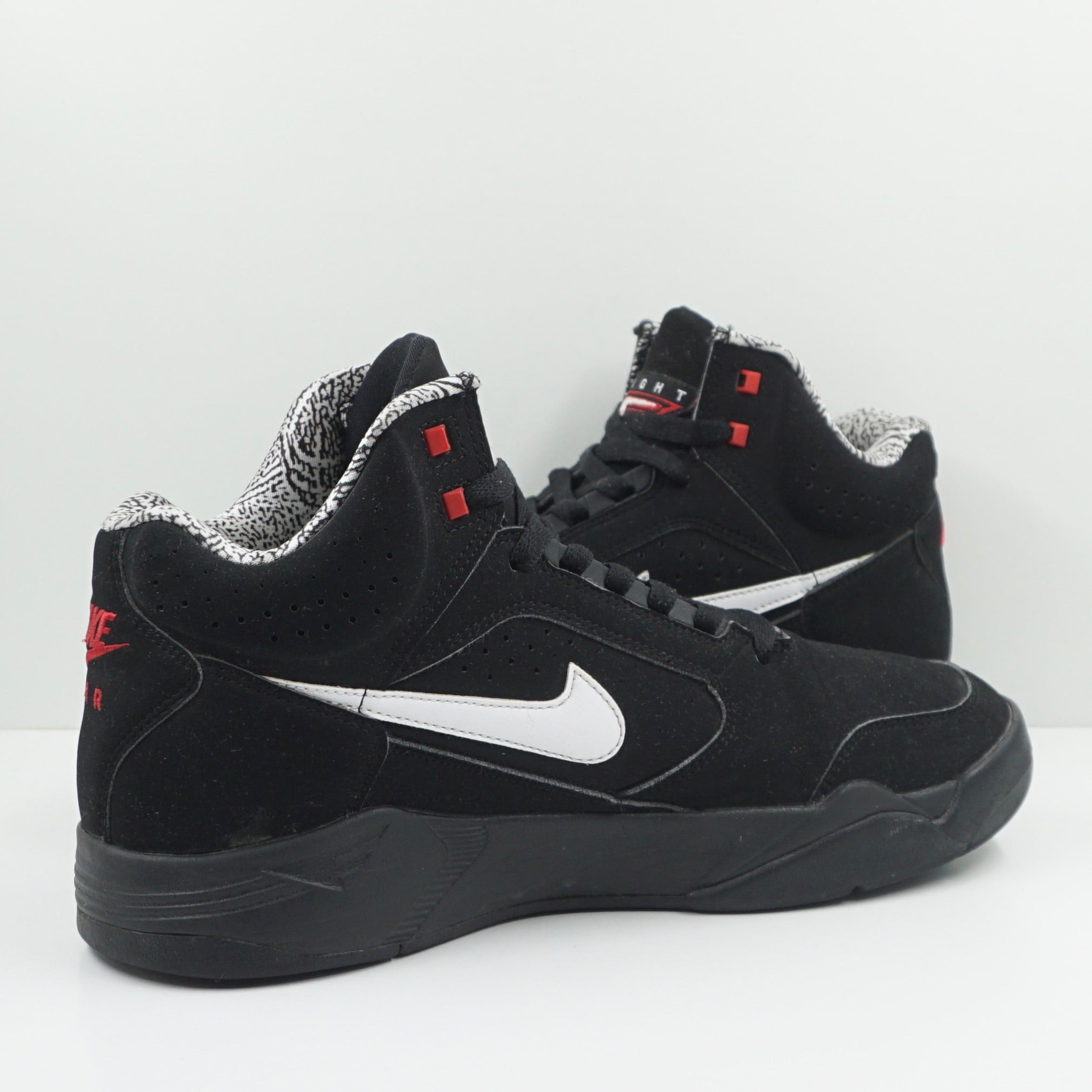 Nike Air Flight Lite II Mid Black White Varsity Red